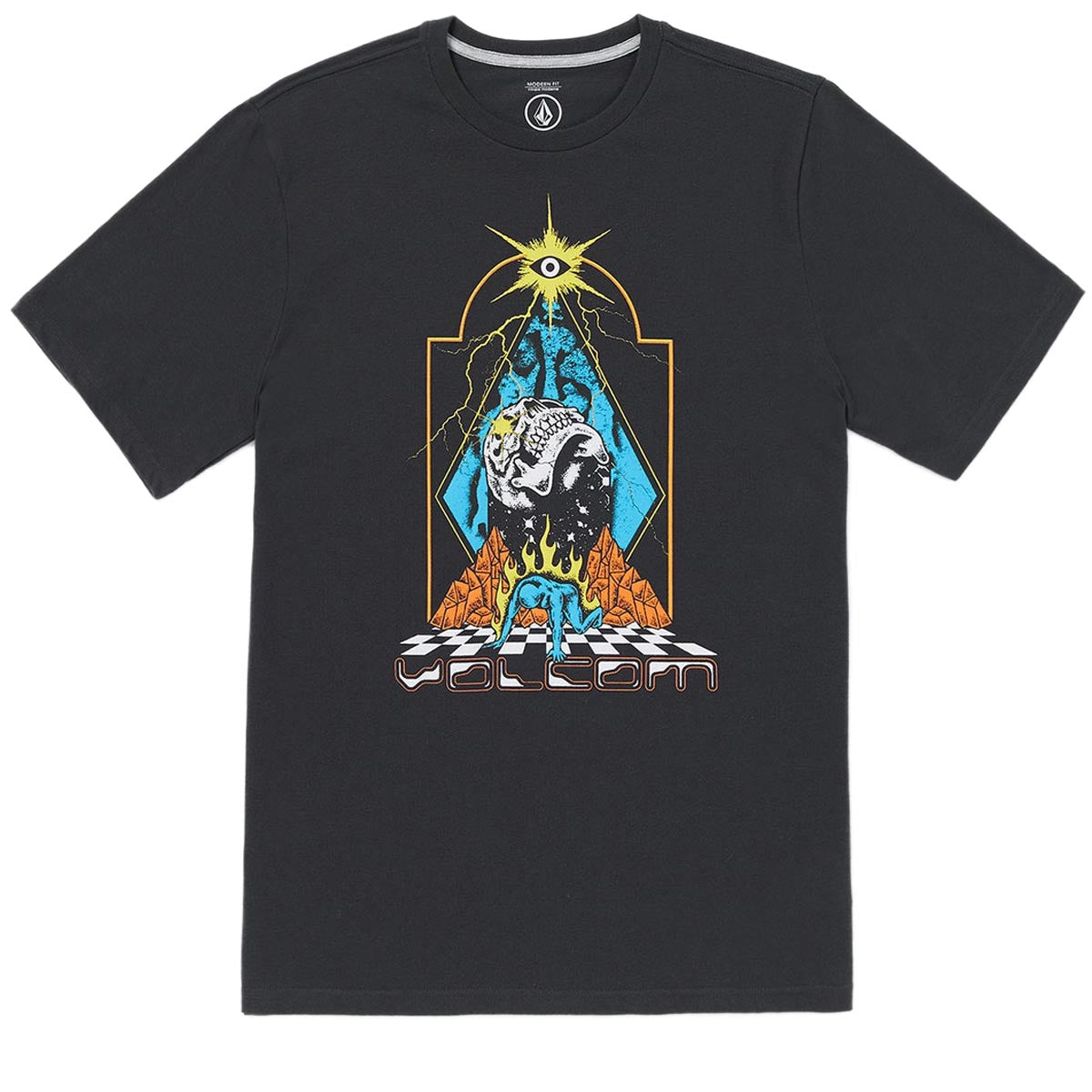 Volcom Star Scream T-Shirt - Washed Black Heather image 1
