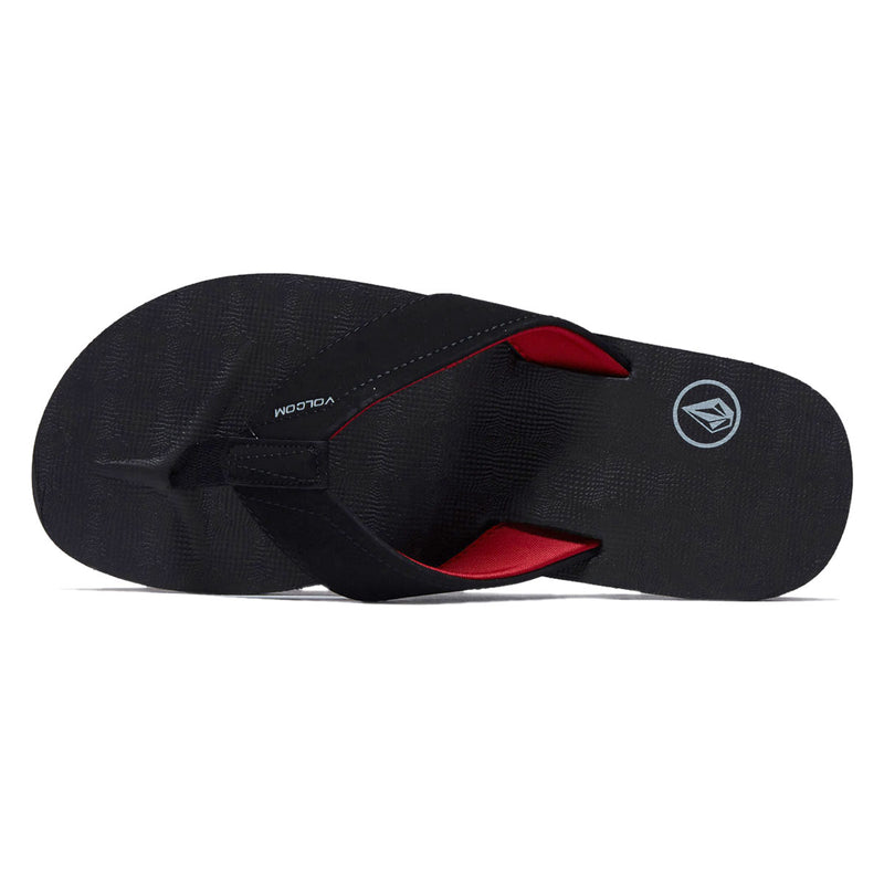 Volcom Victor Sandals - Black Red