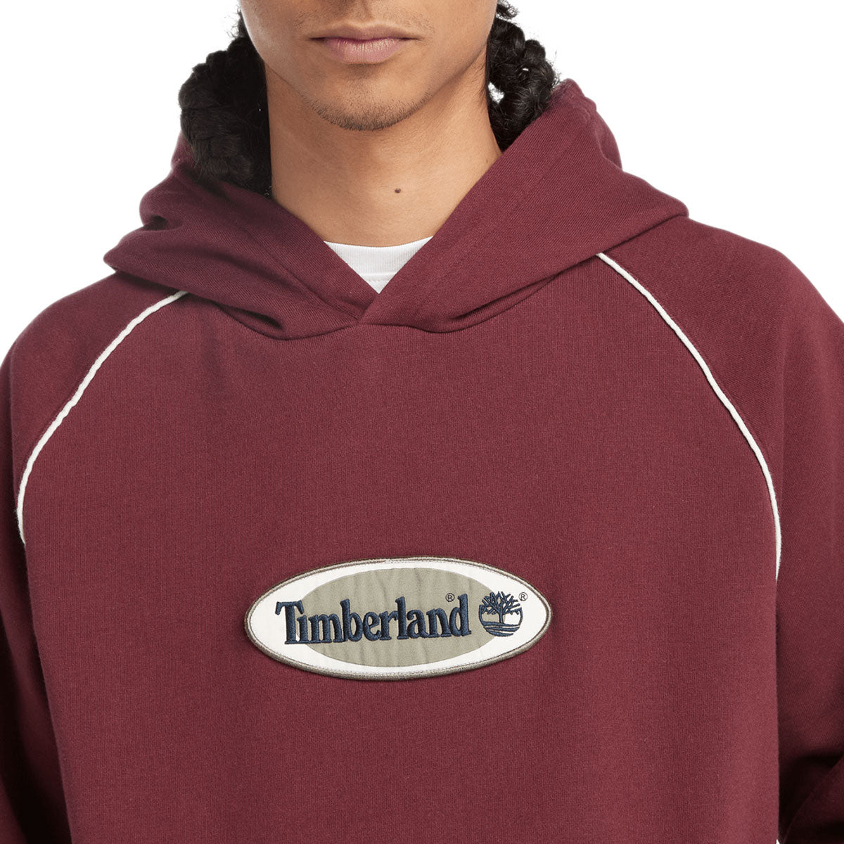 Timberland Oval Logo Patch Hoodie - Port Royale image 3
