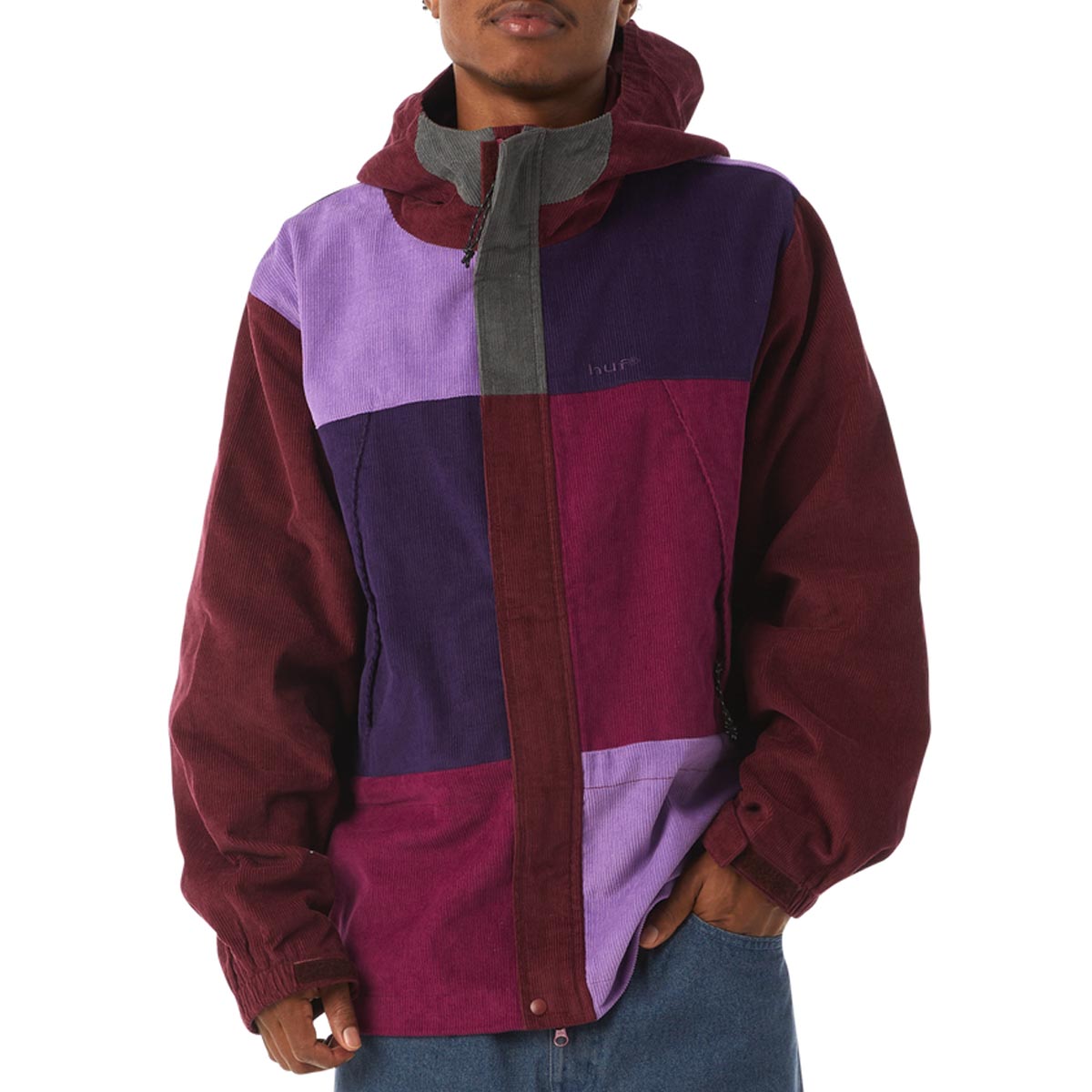 HUF Contrast Cord Mountain Jacket - Berry image 4