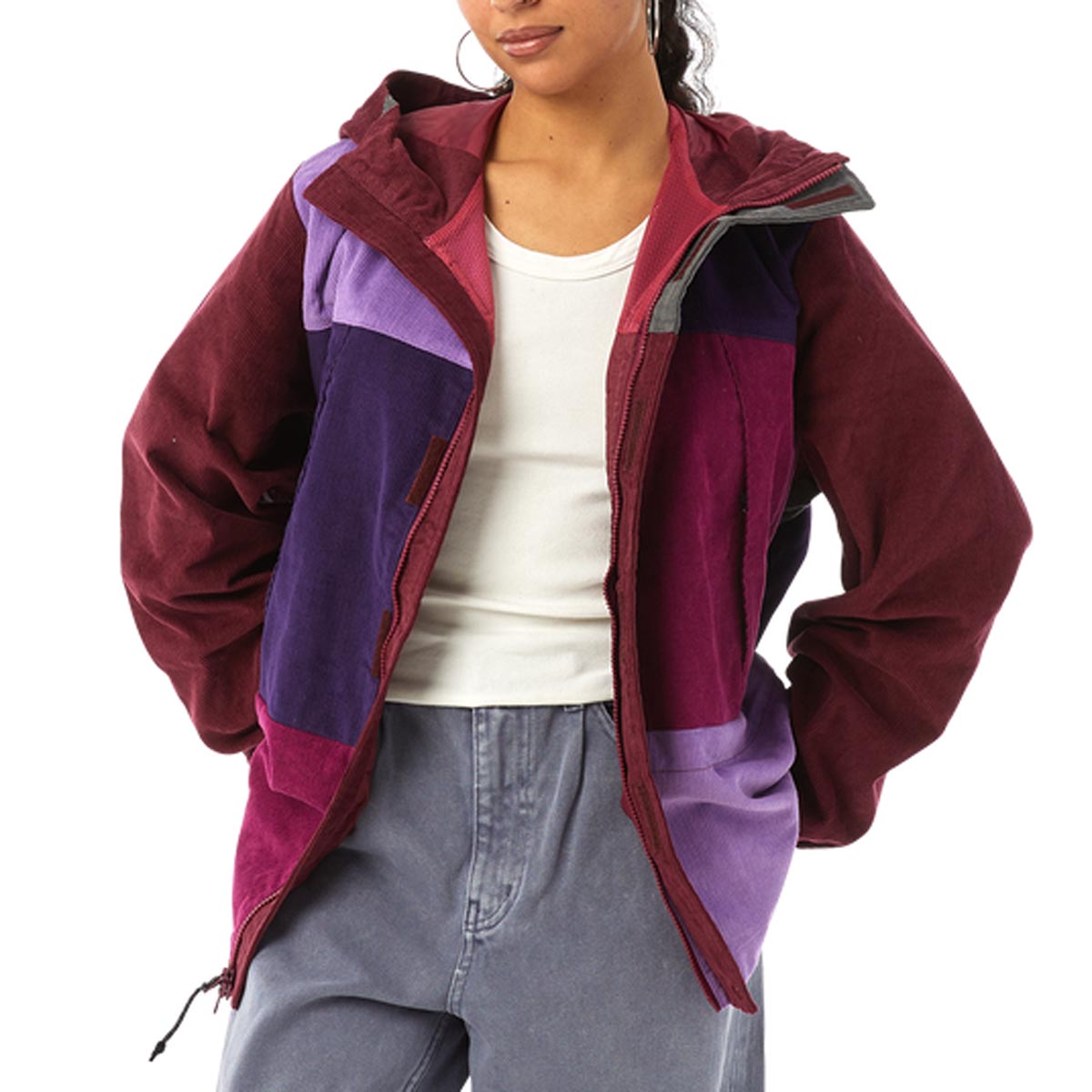 HUF Contrast Cord Mountain Jacket - Berry image 5