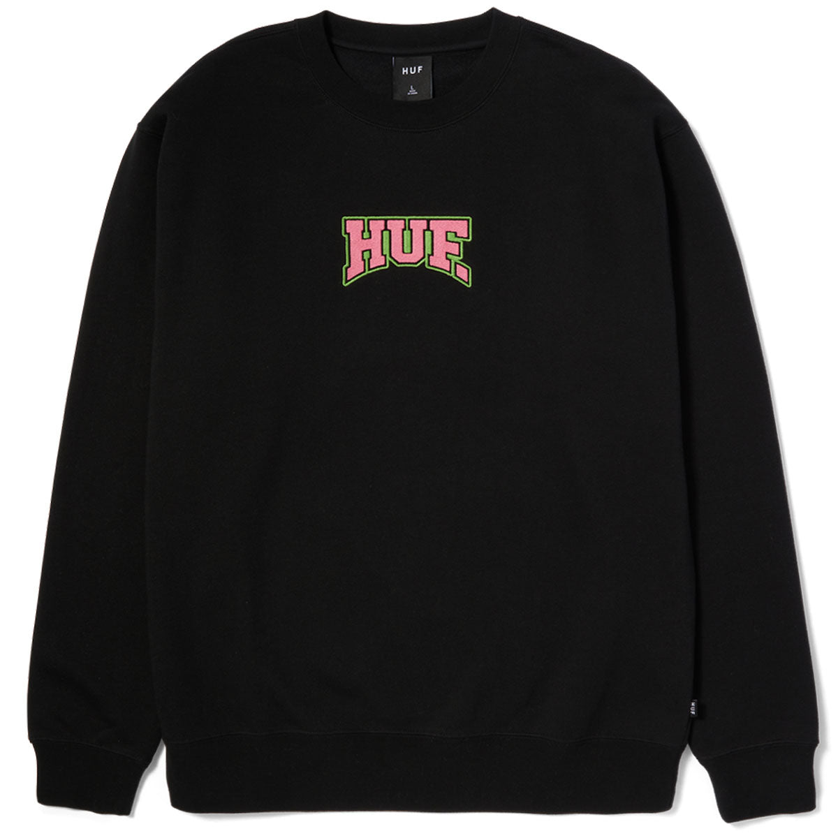 HUF Home Team Crewneck Sweatshirt - Black image 1