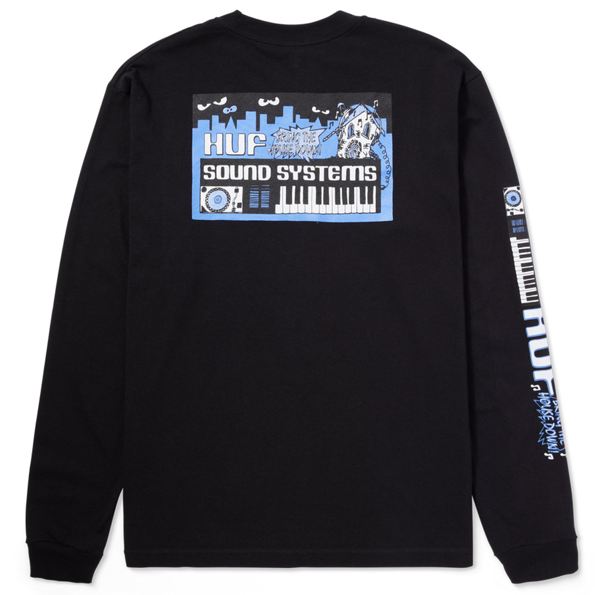 HUF Sound Systems Long Sleeve T-Shirt - Black image 2