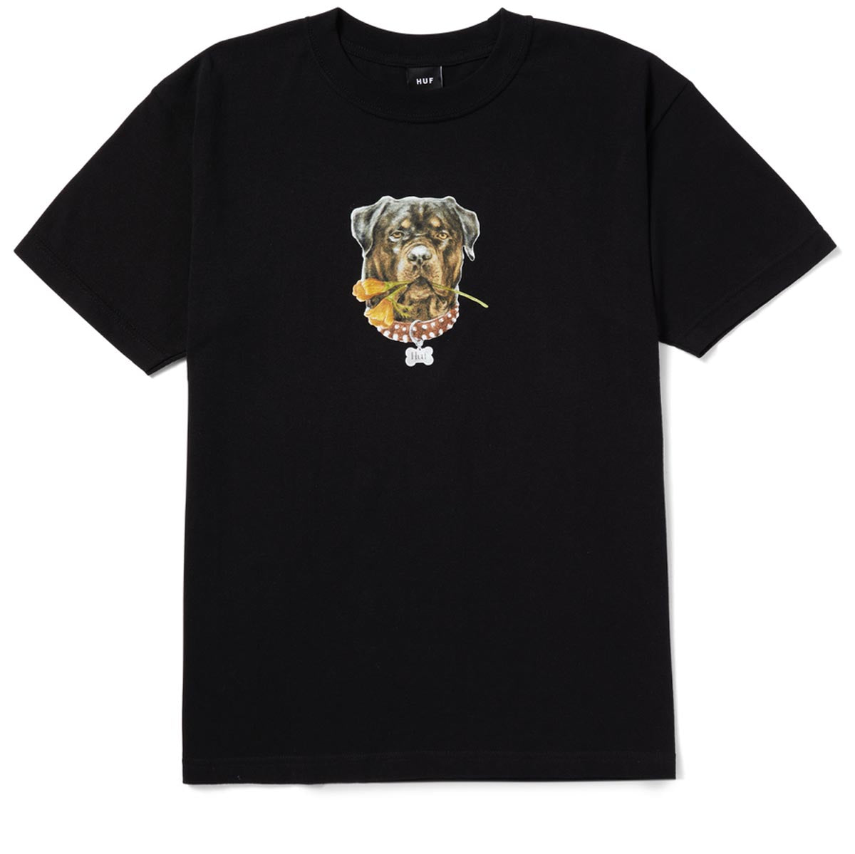 HUF Big Poppy T-Shirt - Black image 1