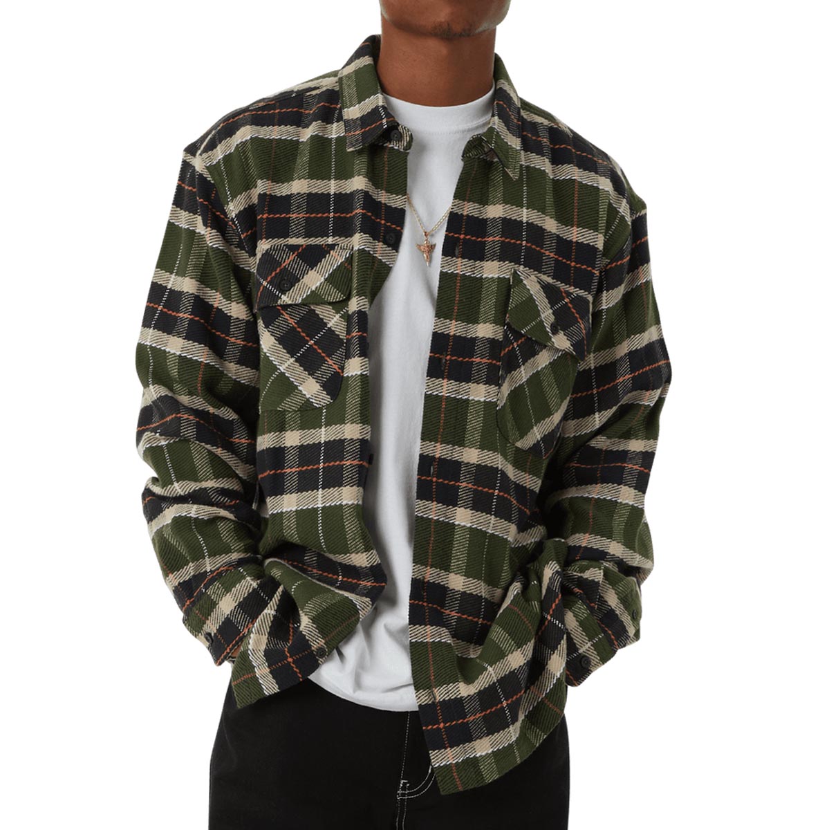 HUF Prescott Flannel Shirt - Pine image 1