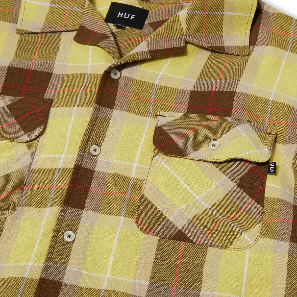 HUF Prescott Flannel Shirt - Yellow image 4