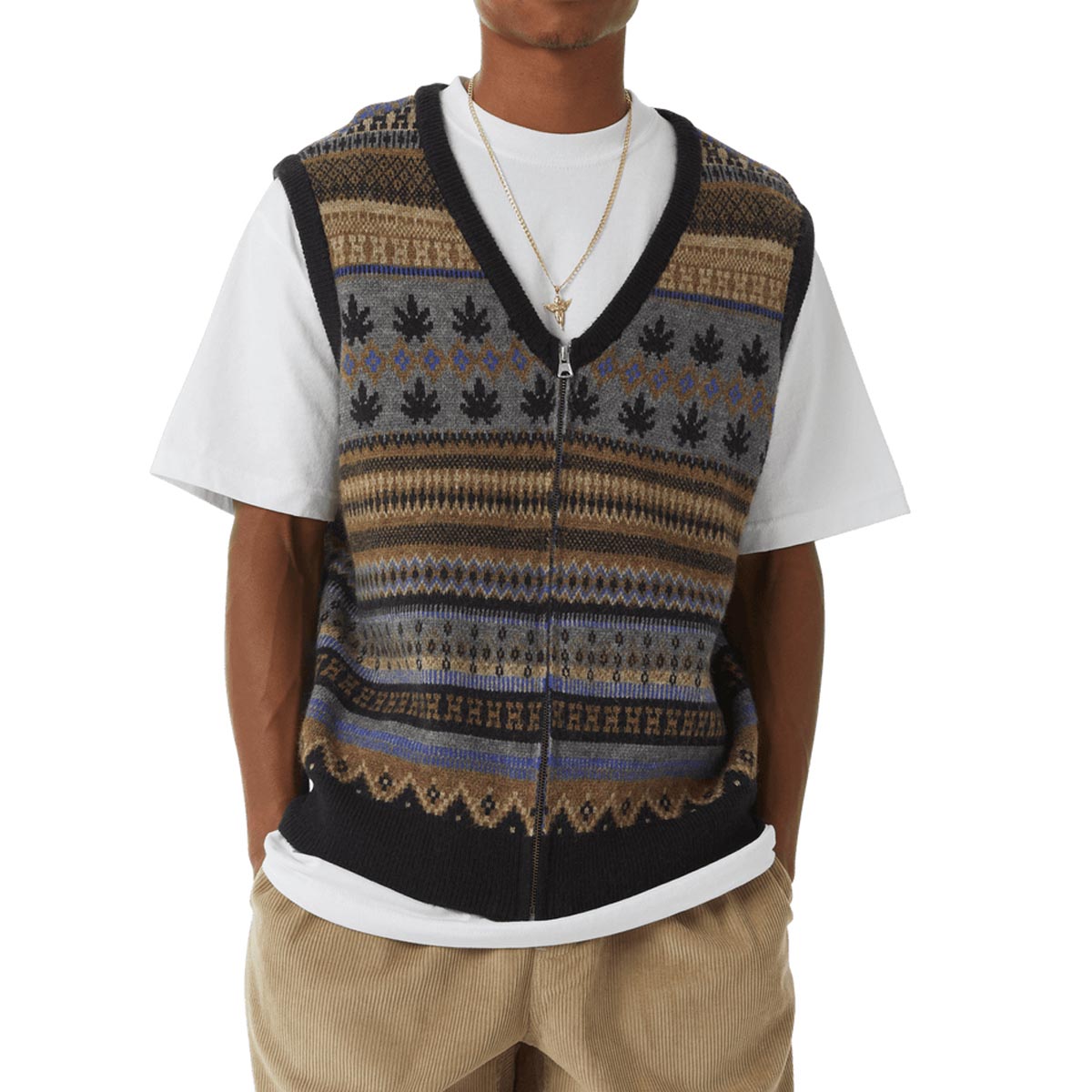 HUF Gilbert Vest Sweater - Multi image 1