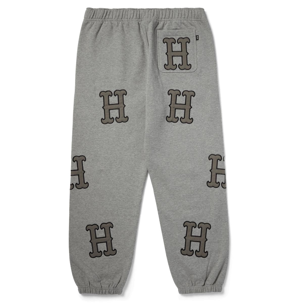 HUF H Applique Fleece Pants - Heather Grey image 3