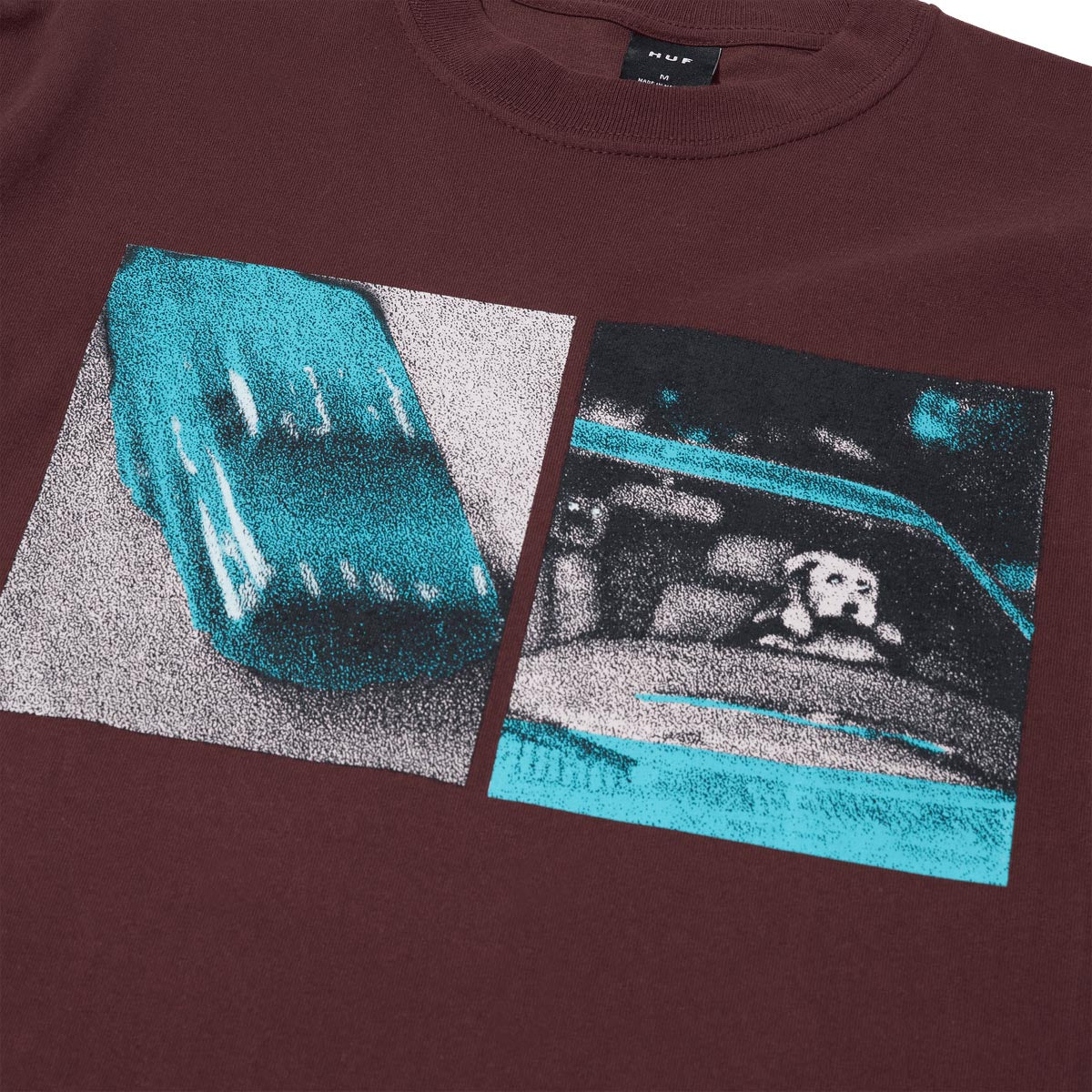 HUF Red Means Go Long Sleeve T-Shirt - Eggplant image 2