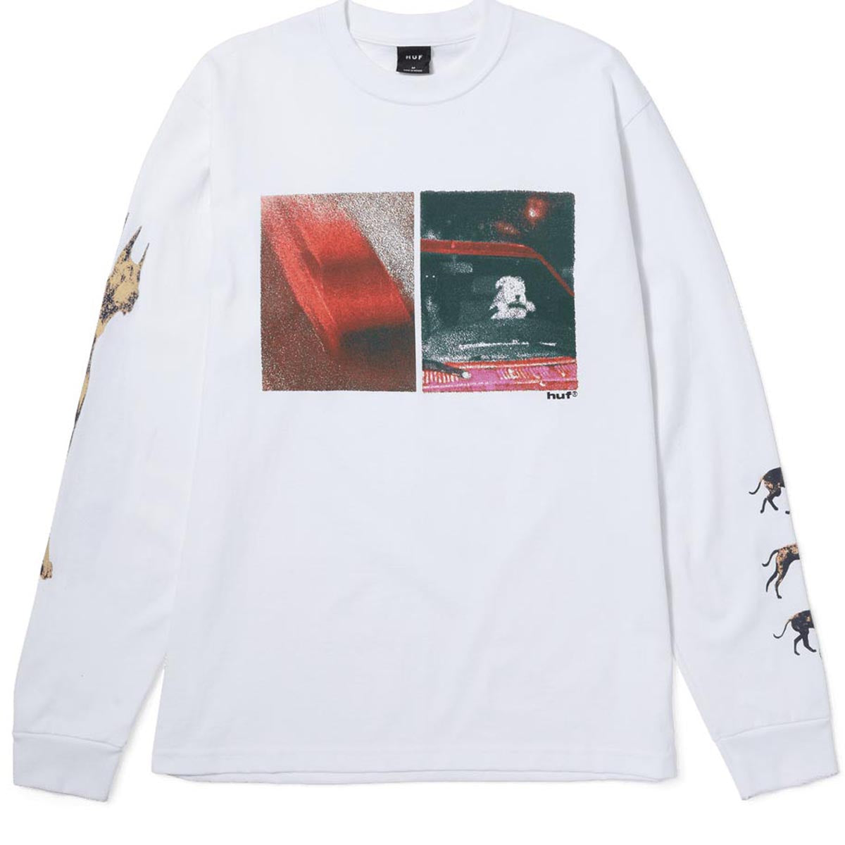 HUF Red Means Go Long Sleeve T-Shirt - White image 1