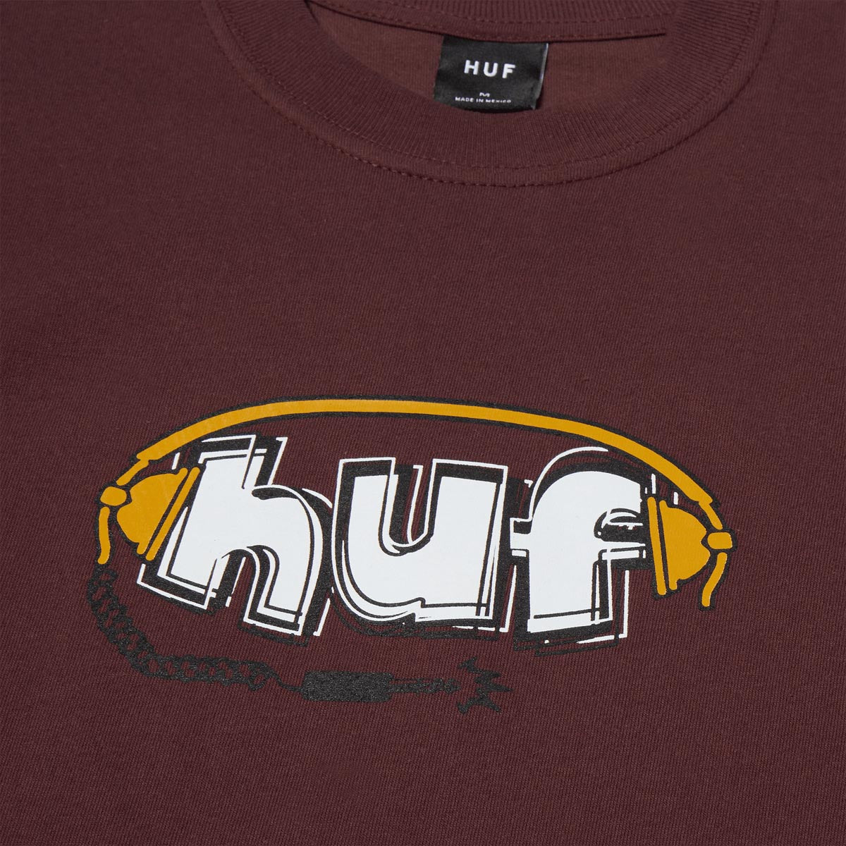 HUF Plug Me In T-Shirt - Eggplant image 2