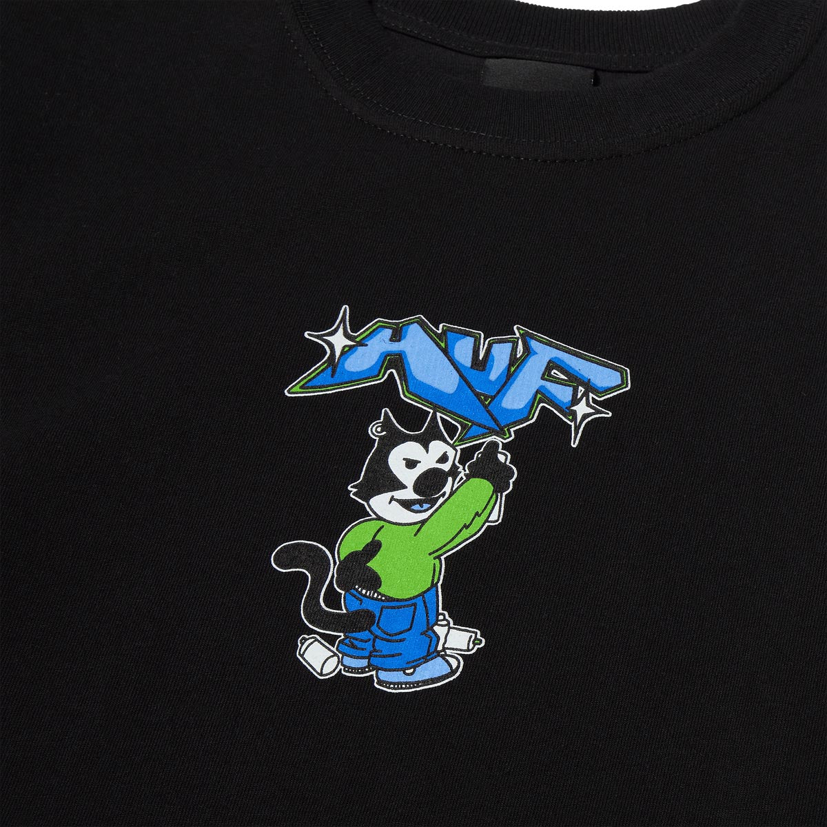 HUF Bad Cat T-Shirt - Black – CCS