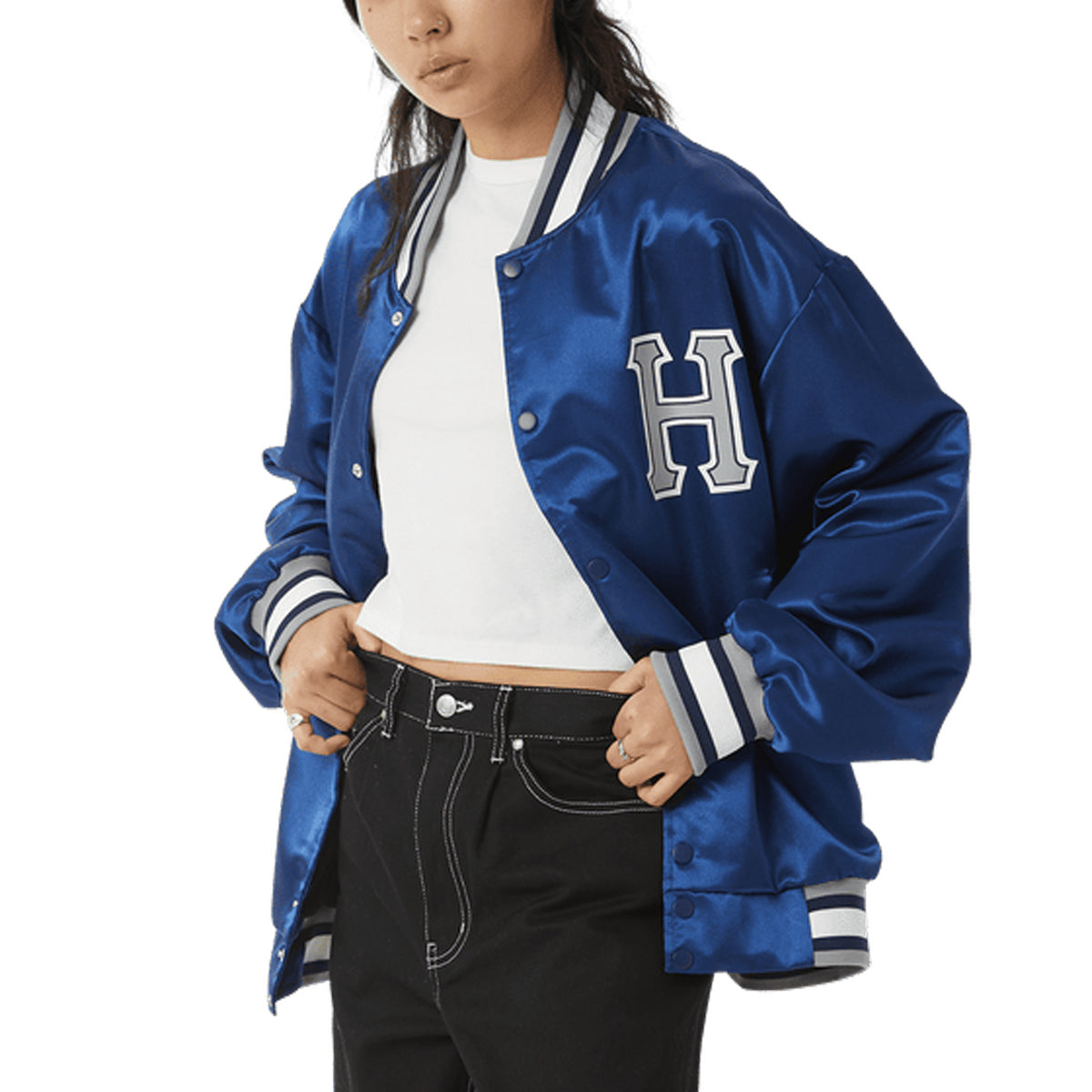 Letter H Print Varsity Jacket For Kids, Casual Bomber Jacket, Button Front  Long Sleeve Coat, Boy's Clothes For Spring Fall Outdoor - Temu United  Kingdom