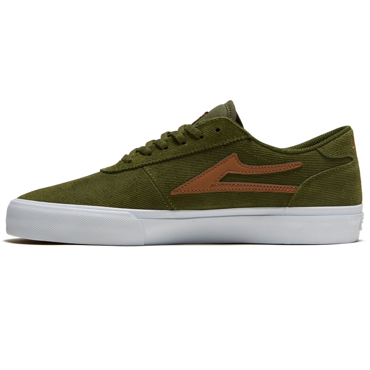 Lakai Manchester Shoes - Olive Cord Suede image 2