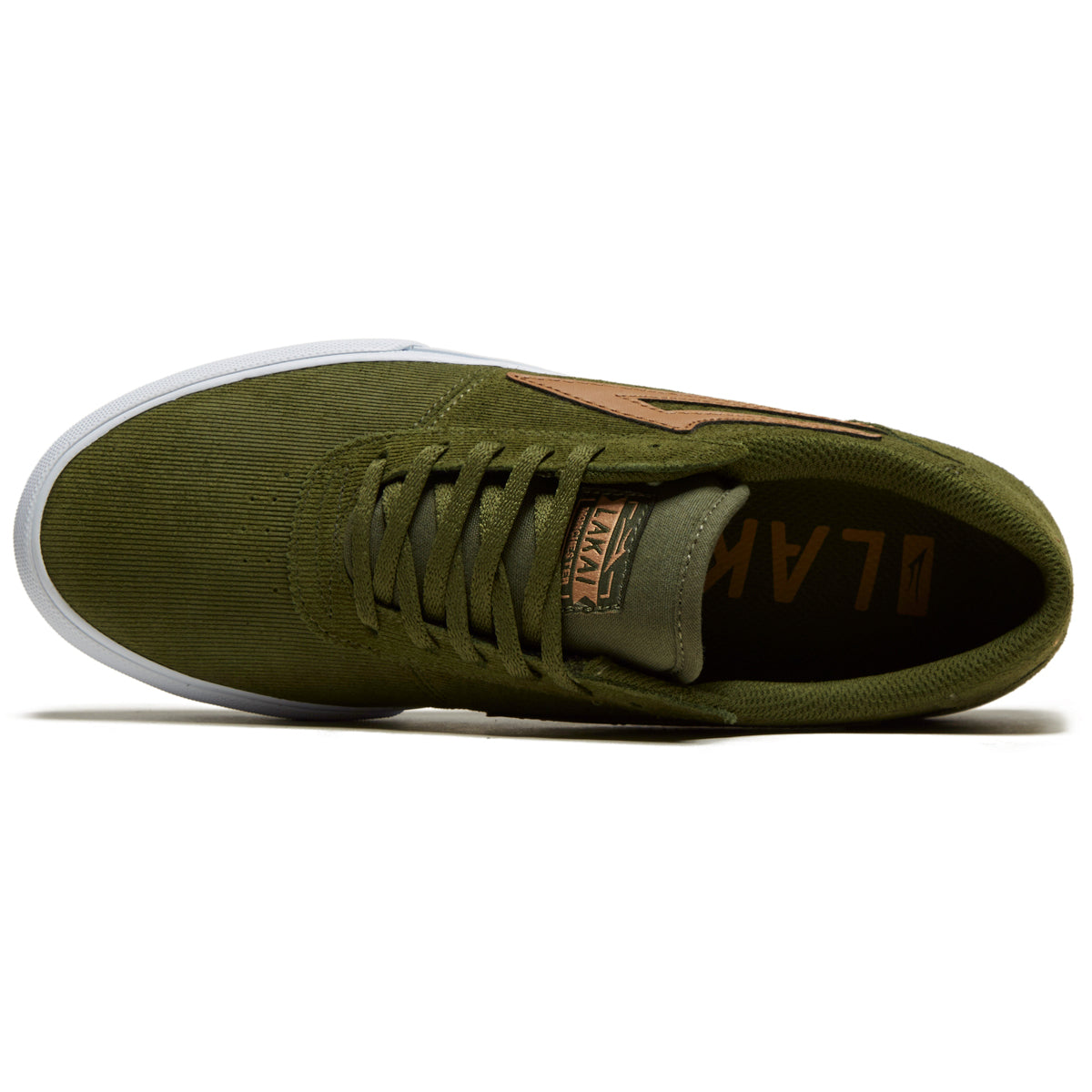 Lakai Manchester Shoes - Olive Cord Suede image 3