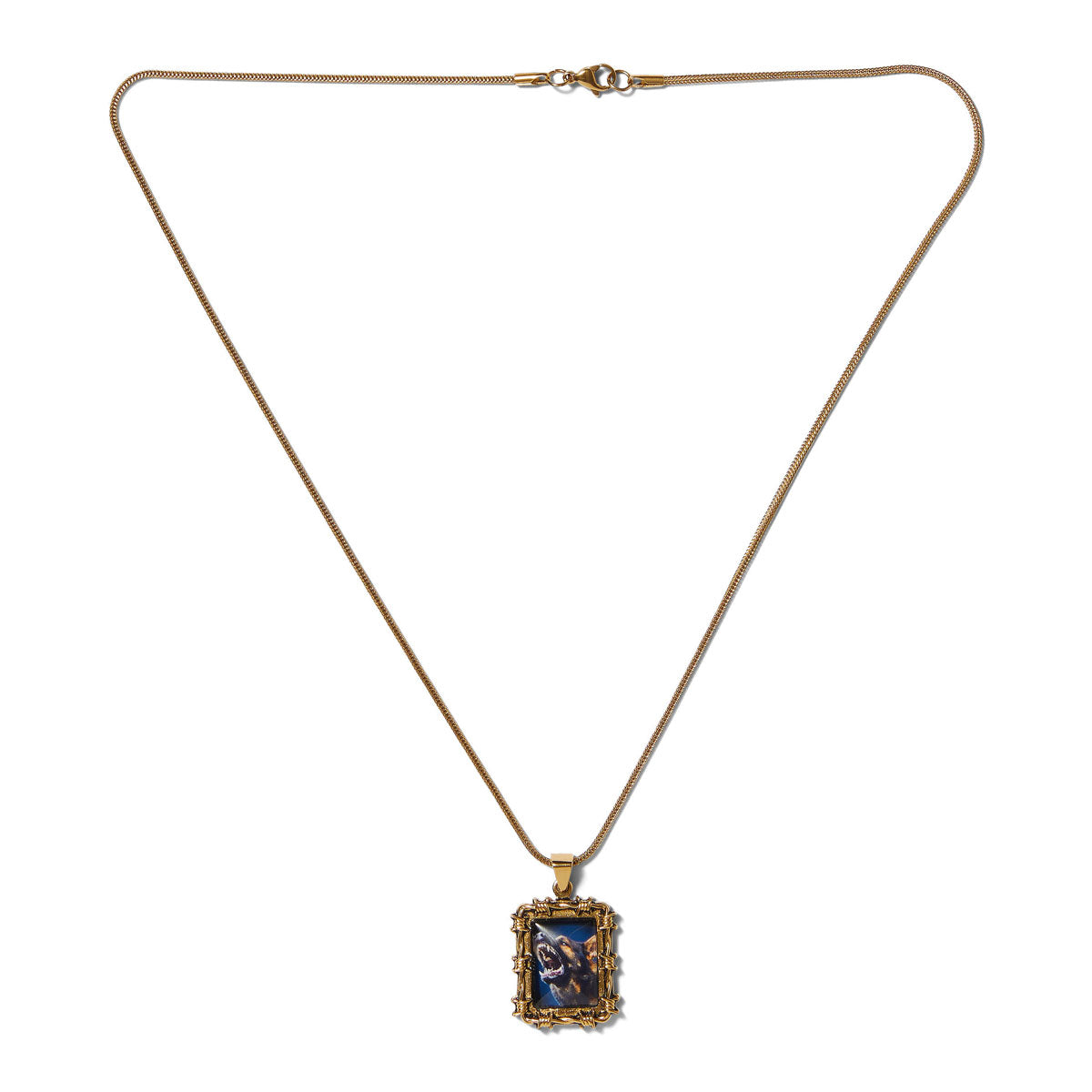 HUF Barbed Wire Pendant - Gold image 1