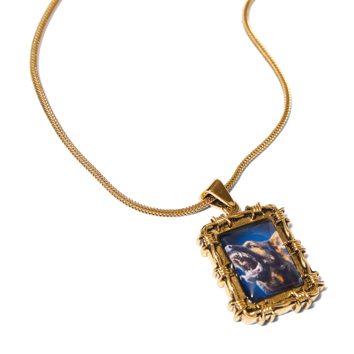 HUF Barbed Wire Pendant - Gold image 2