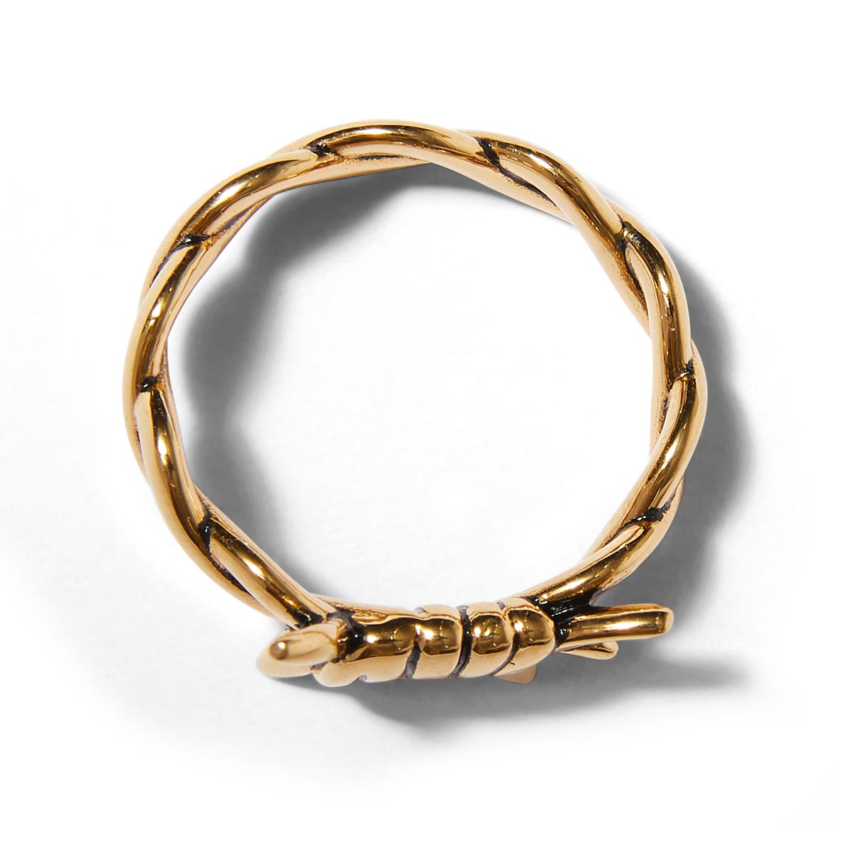 HUF Barbed Wire Ring - Gold image 3