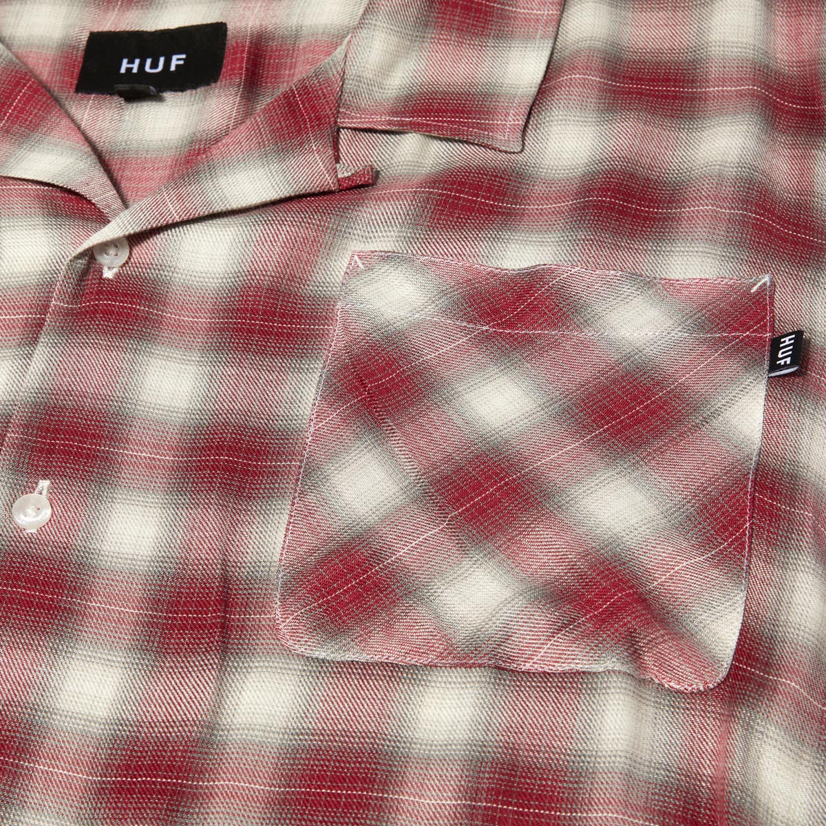 HUF Ombre Work Shirt - Crimson image 4