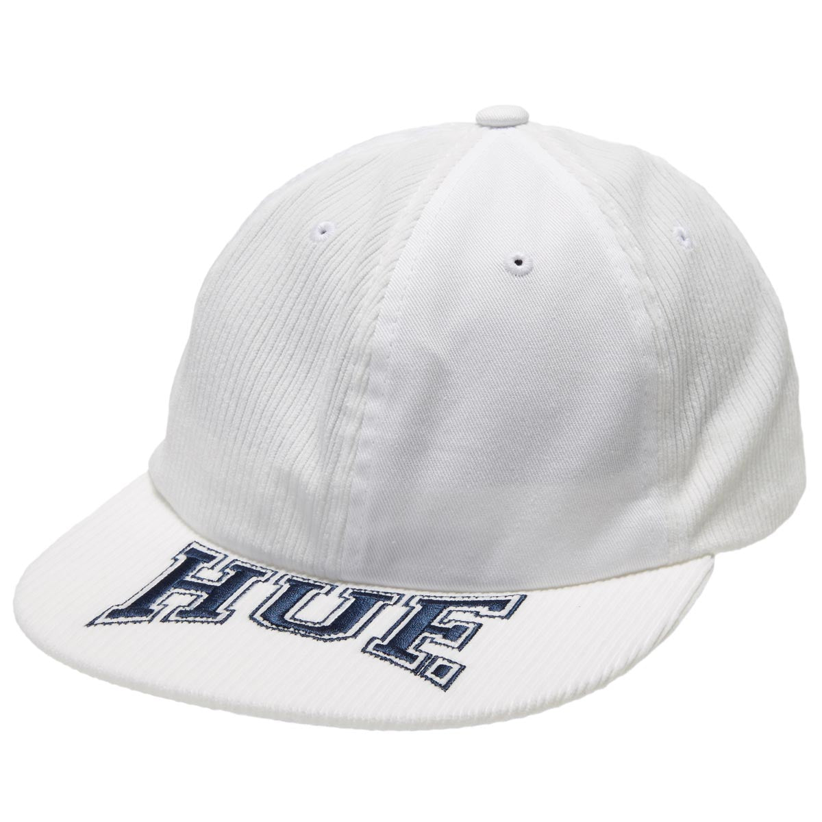 HUF Classic H Pin Wheel 6 Panel Hat - White image 1