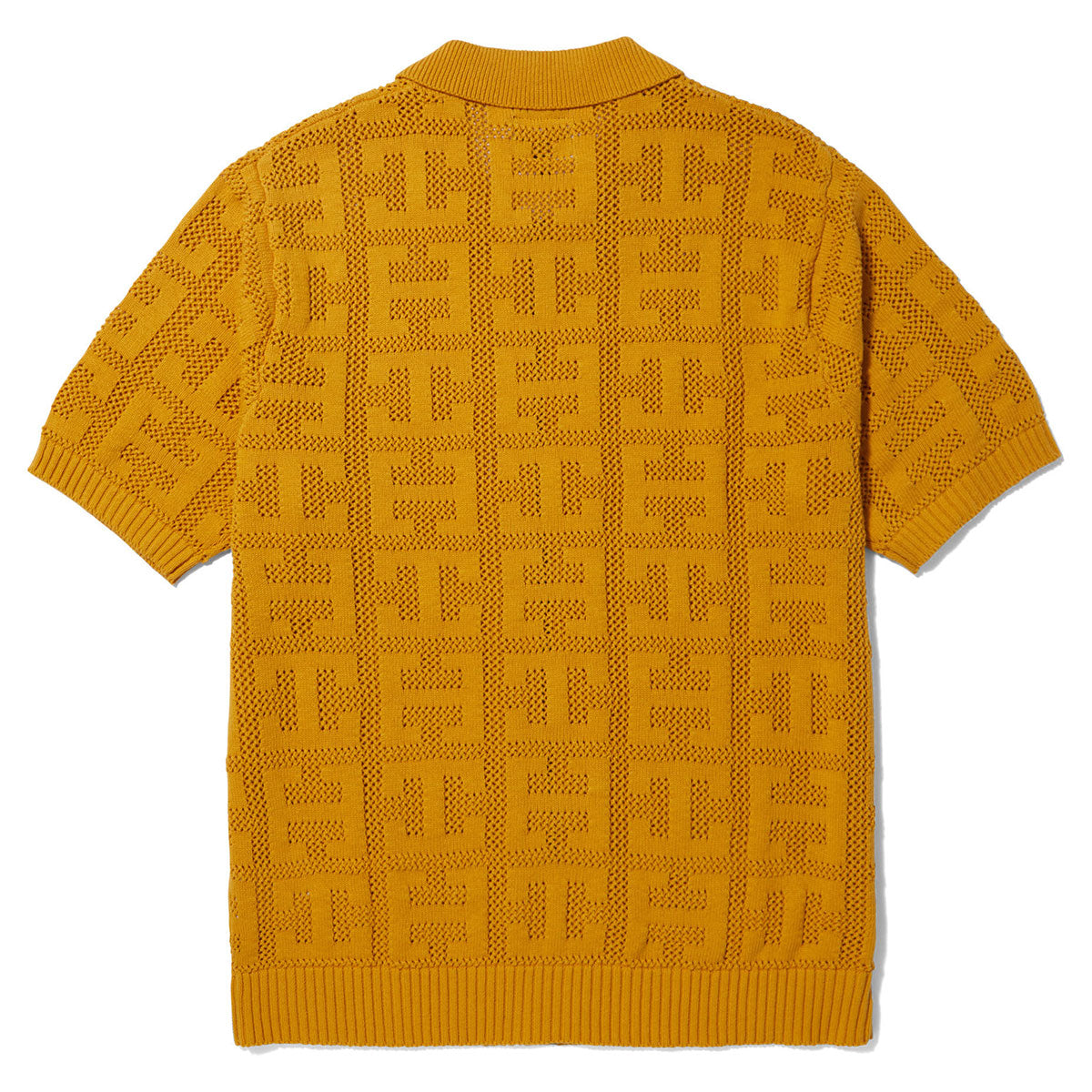 HUF Monogram Jacquard Zip Sweater - Dijon image 2