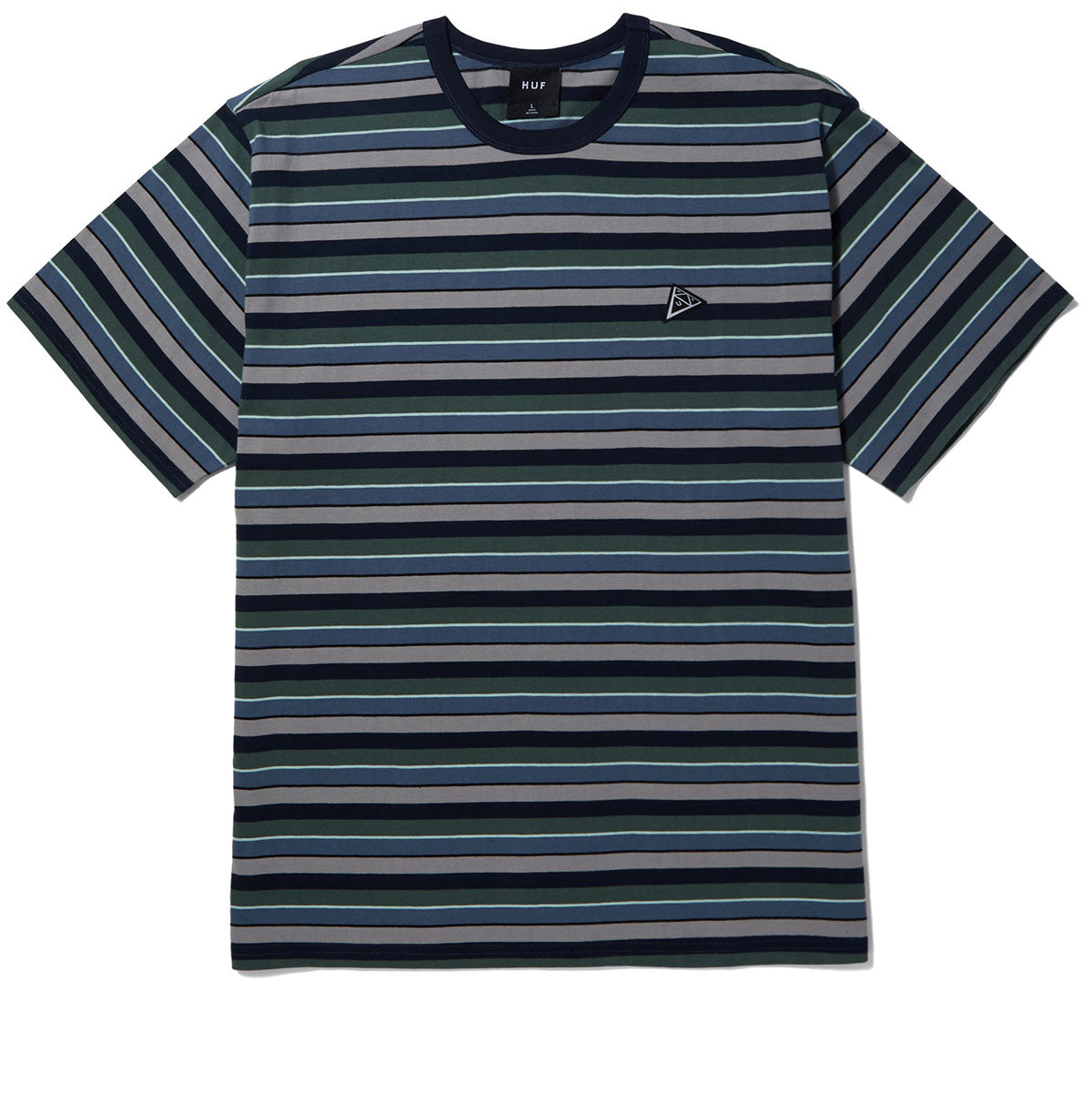 HUF Triple Triangle Relaxed Knit Shirt - Oil Blue image 1