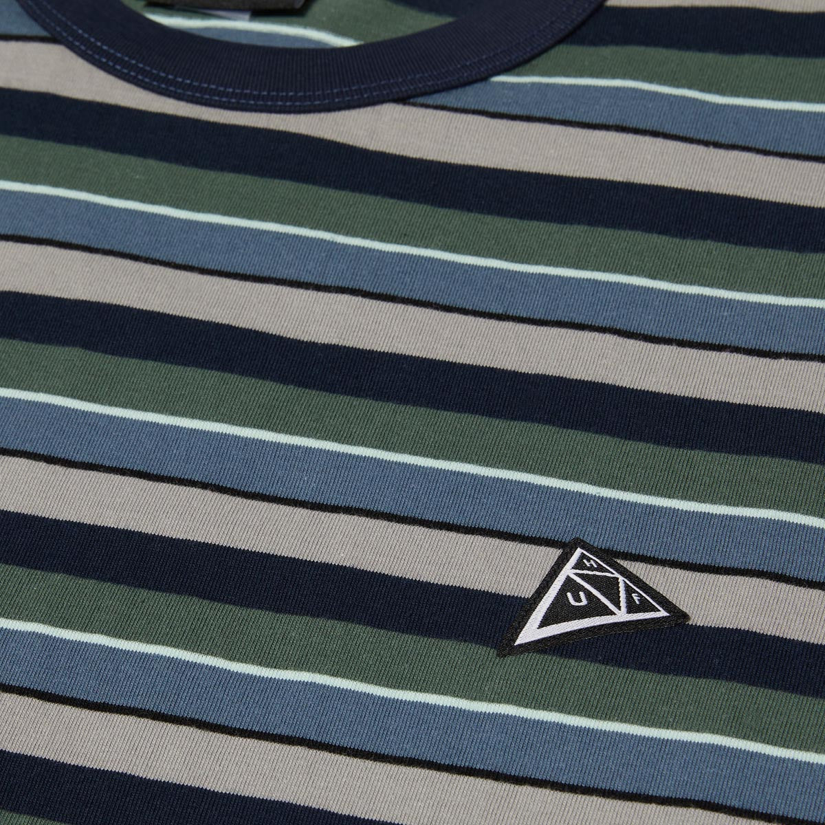 HUF Triple Triangle Relaxed Knit Shirt - Oil Blue image 3