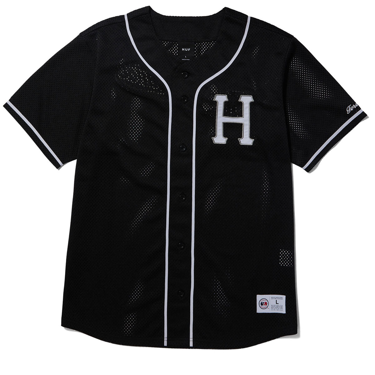 HUF Crackerjack Baseball Jersey - Black image 1