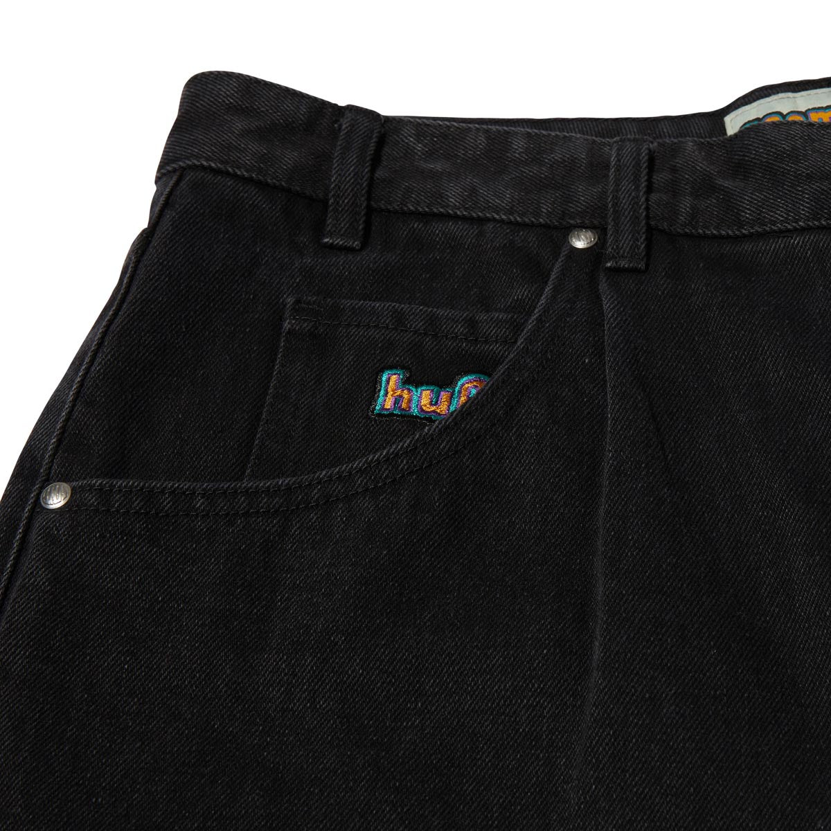 HUF Cromer Shorts - Washed Black image 3