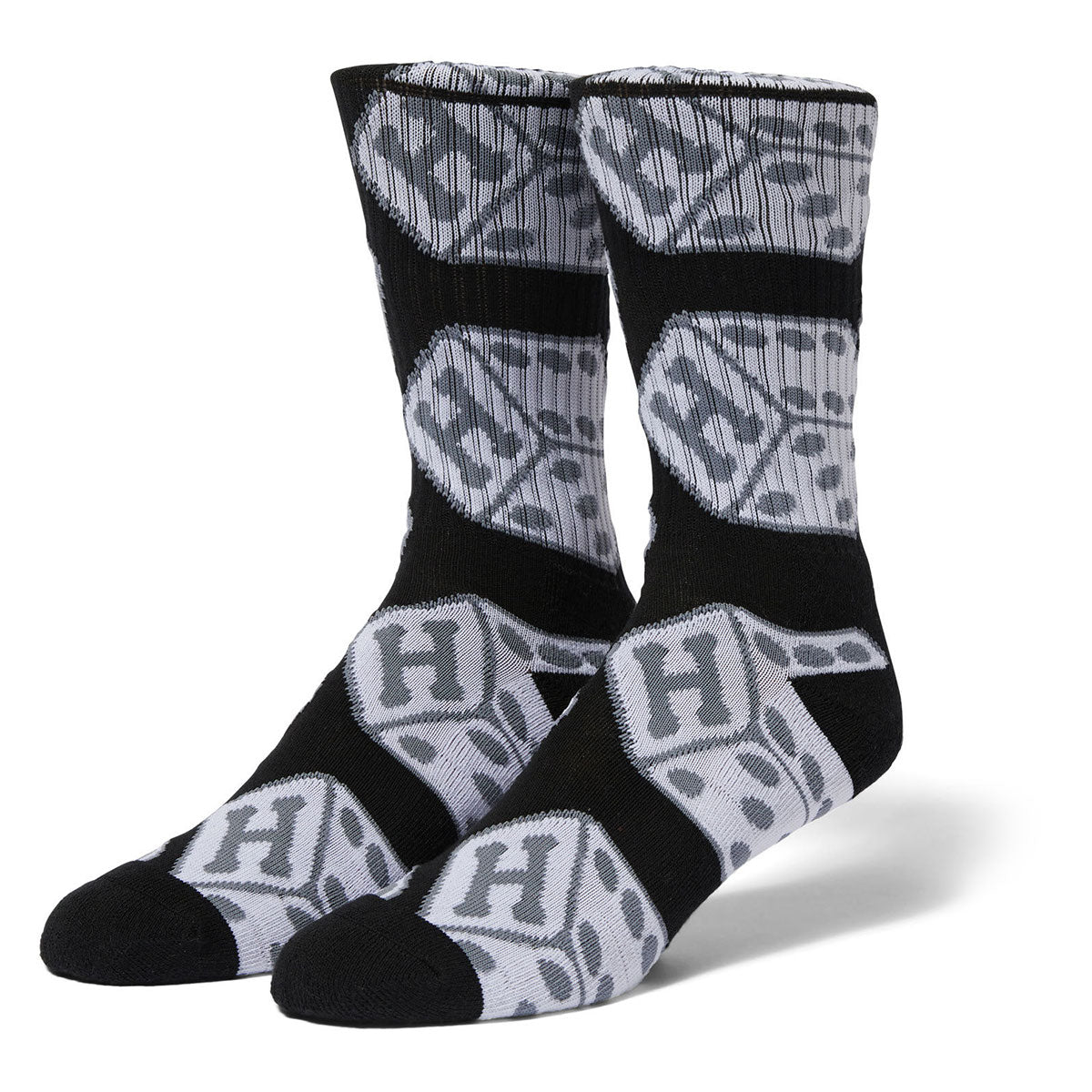 HUF Snake Eyes Crew Socks - Black image 1