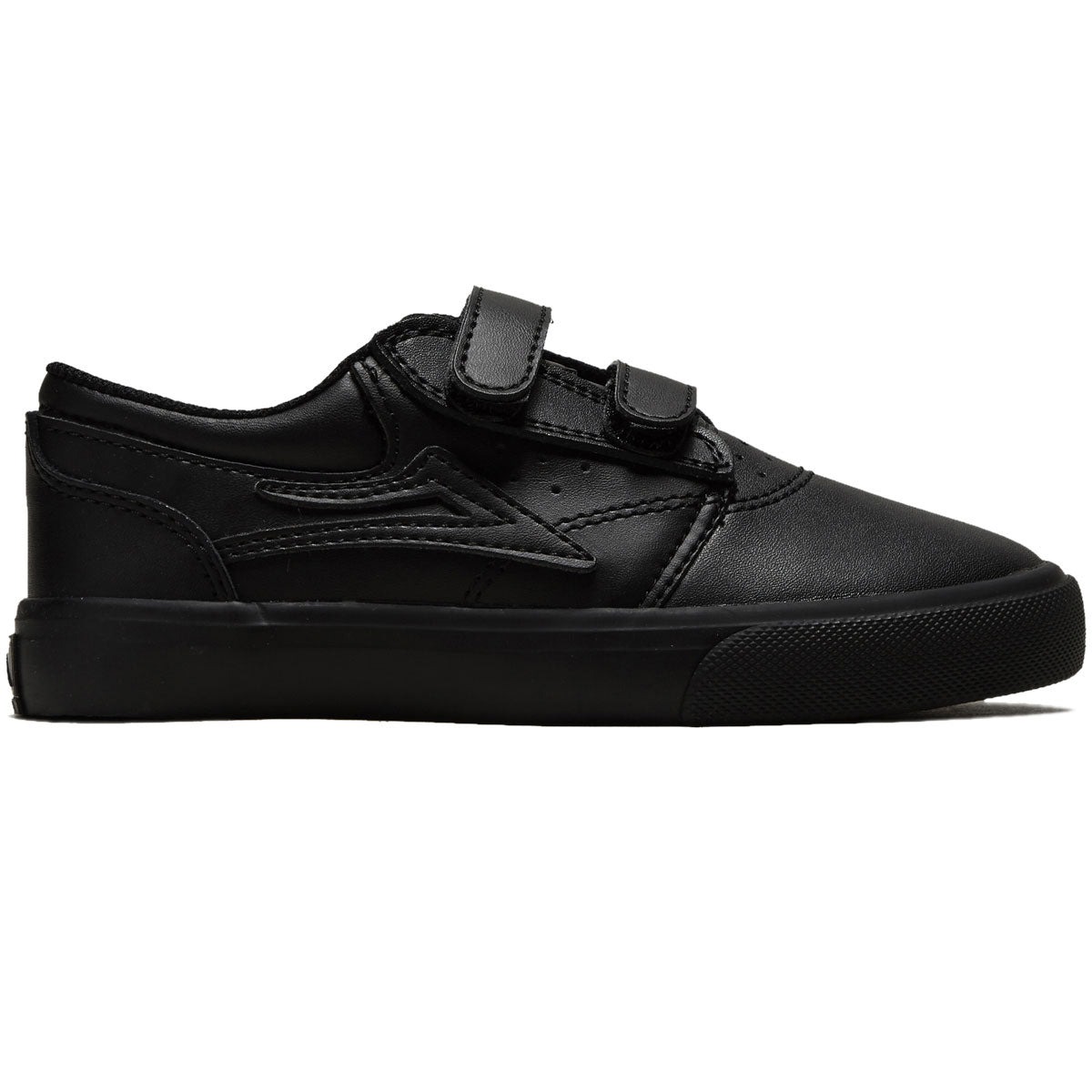 Lakai Youth Griffin Shoes - Black/Black Leather image 1