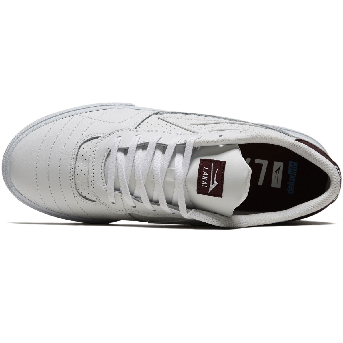 Lakai Cambridge Shoes - White/Burgundy image 3