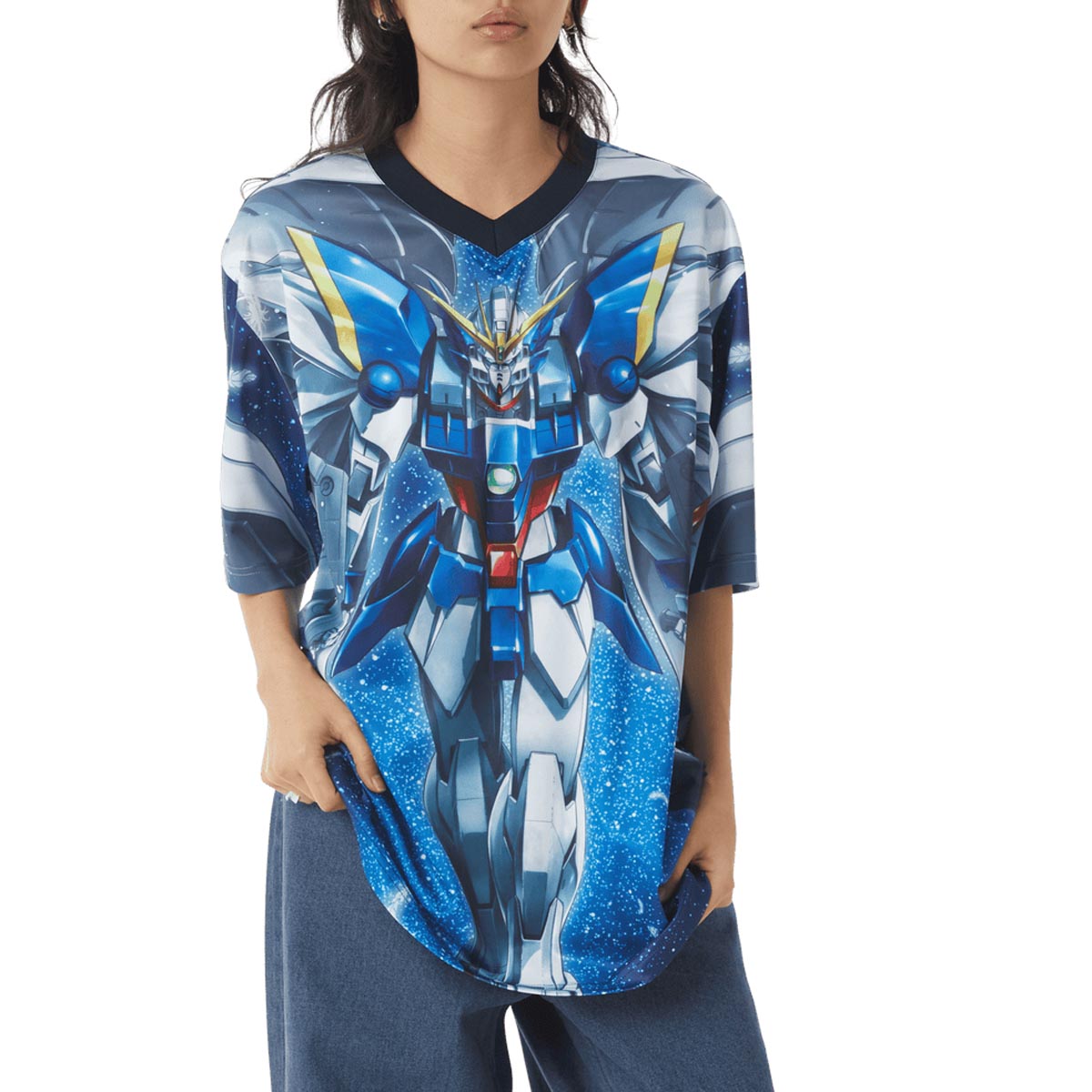 HUF x Mobile Suite Gundam Wing Unit Soccer Jersey - Multi image 5