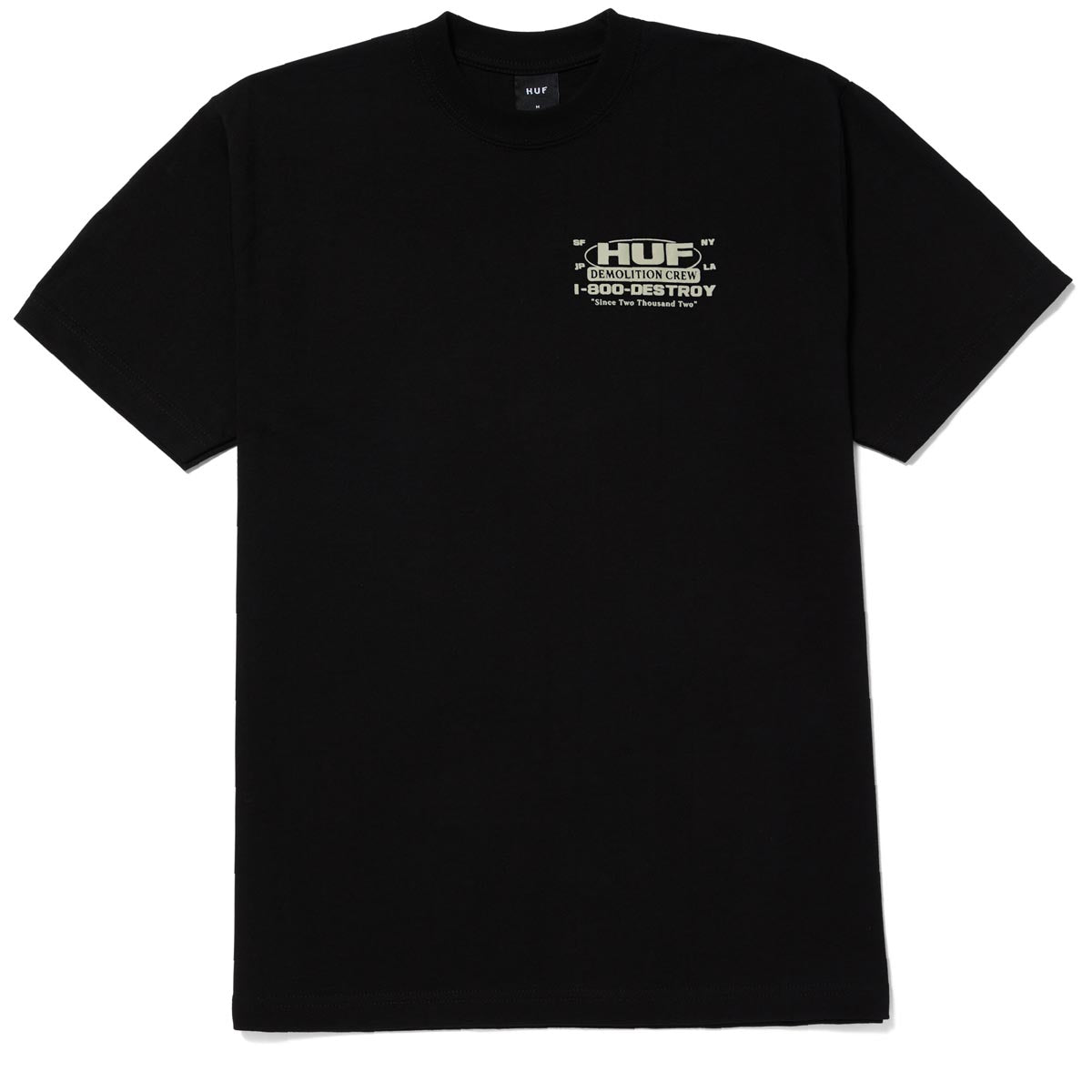 HUF Demolition Crew T-Shirt - Black image 2