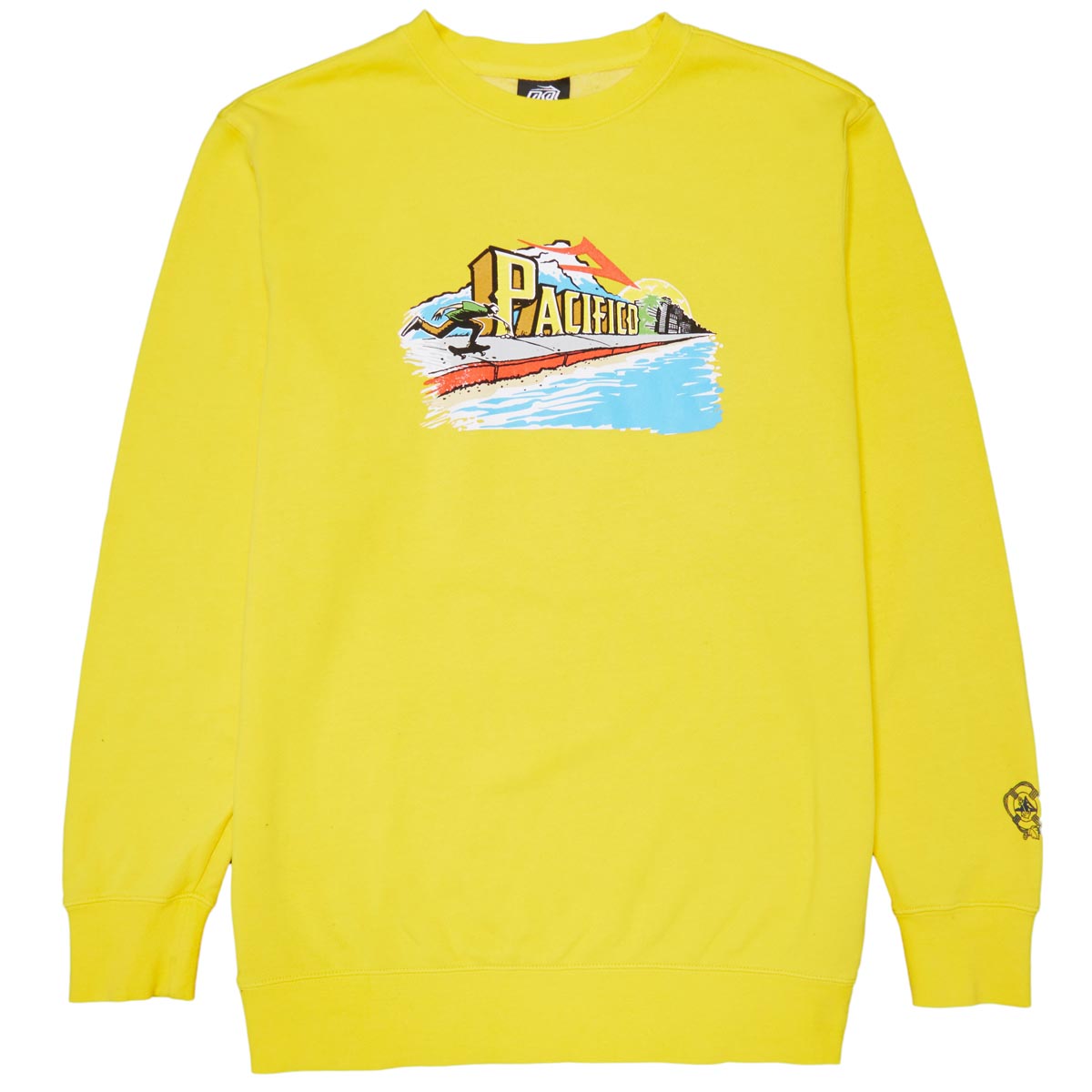 Lakai x Push Crewneck Sweatshirt - Yellow image 1