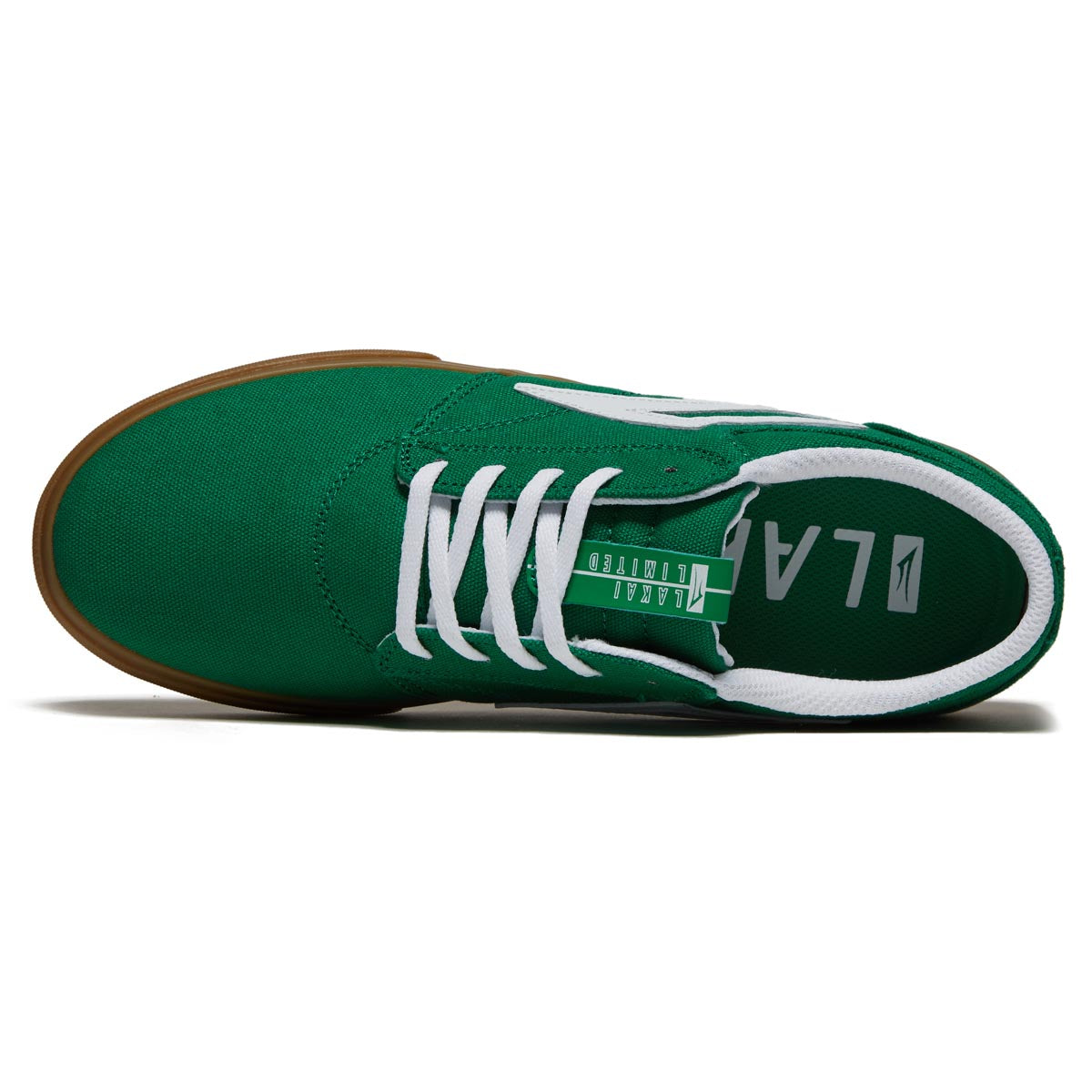 Lakai Griffin Shoes - Green/Gum Canvas image 3