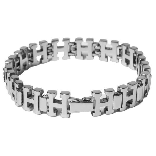 HUF ブレスレット REGIONAL BRACELET SILVER ハフ REGIONAL BRACELET SILVER / HUF ロゴプレート ブレスレット