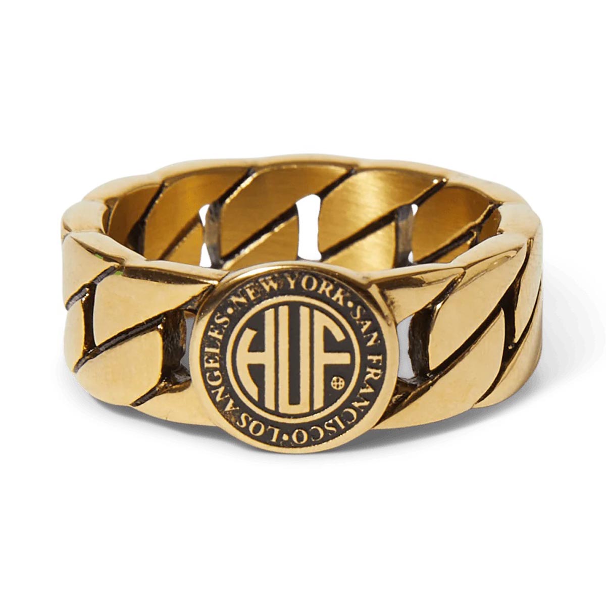 Huf Regional Cuban Link Ring Accessories - Gold image 1