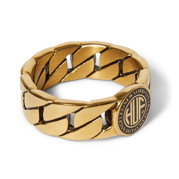 HUF Regional Cuban Link Ring - Gold