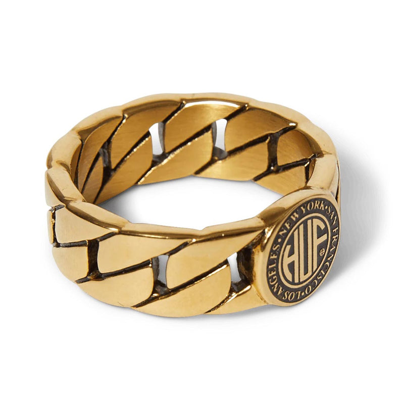 Huf Regional Cuban Link Ring - Gold