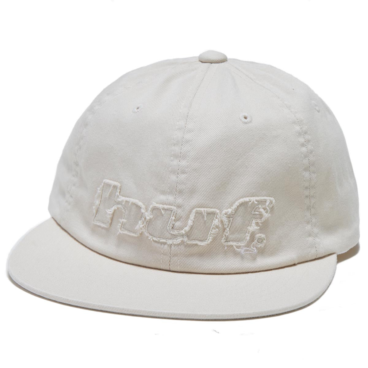 Huf Distressed Logo 5 Panel Hat - Linen image 1