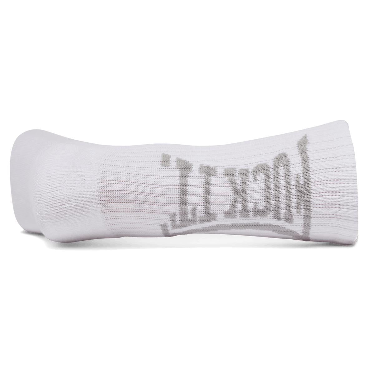 Huf Arched Fuck It Crew Socks - White image 2