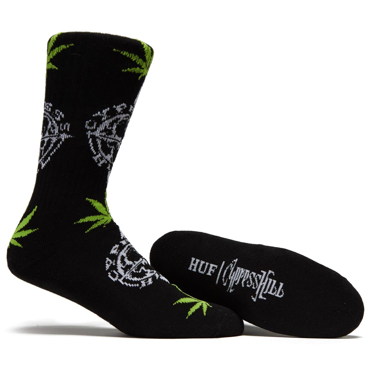 Huf x Cypress Hill Compass Plantlife Socks - Black image 2