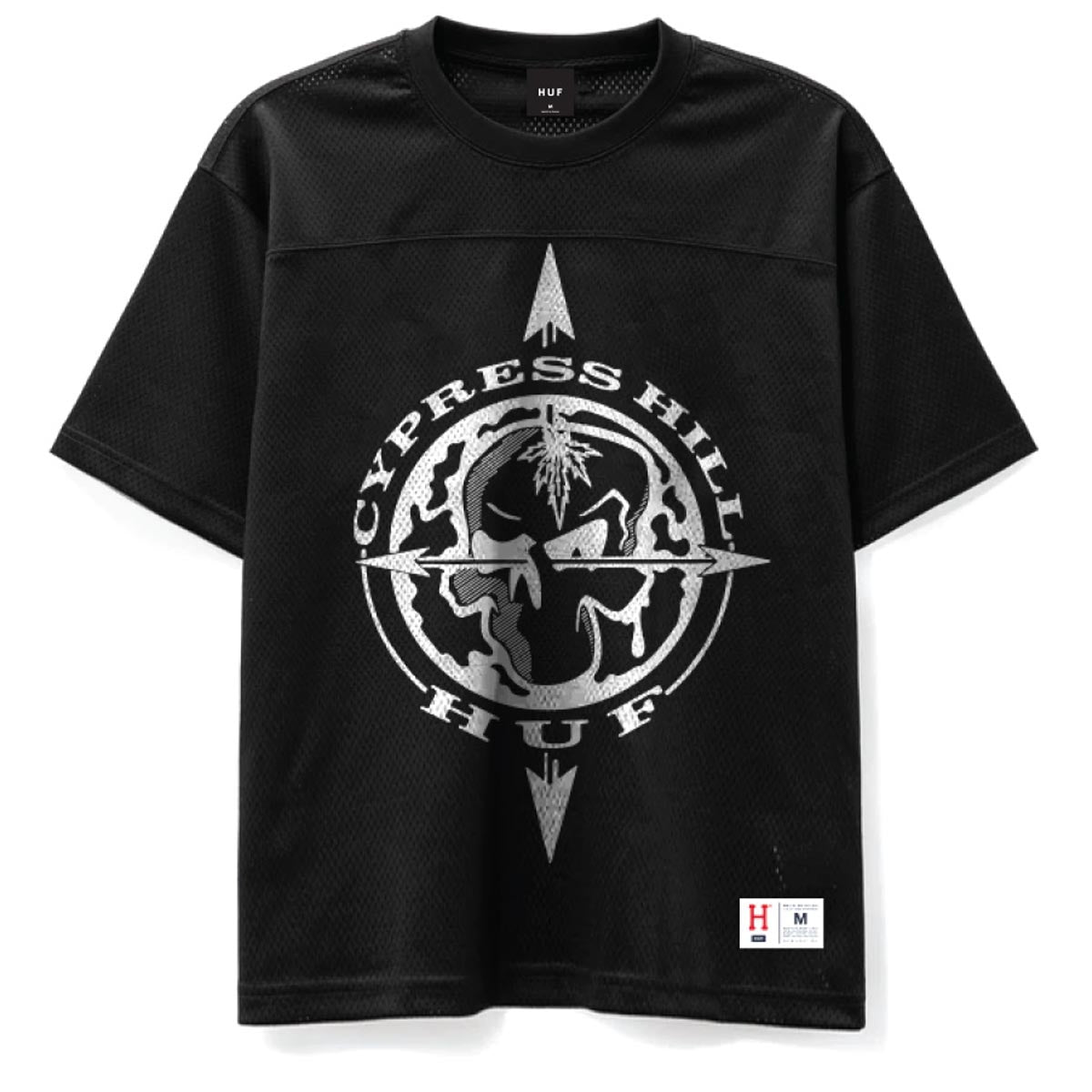 Huf x Cypress Hill Compass Mesh Jersey - Black image 1