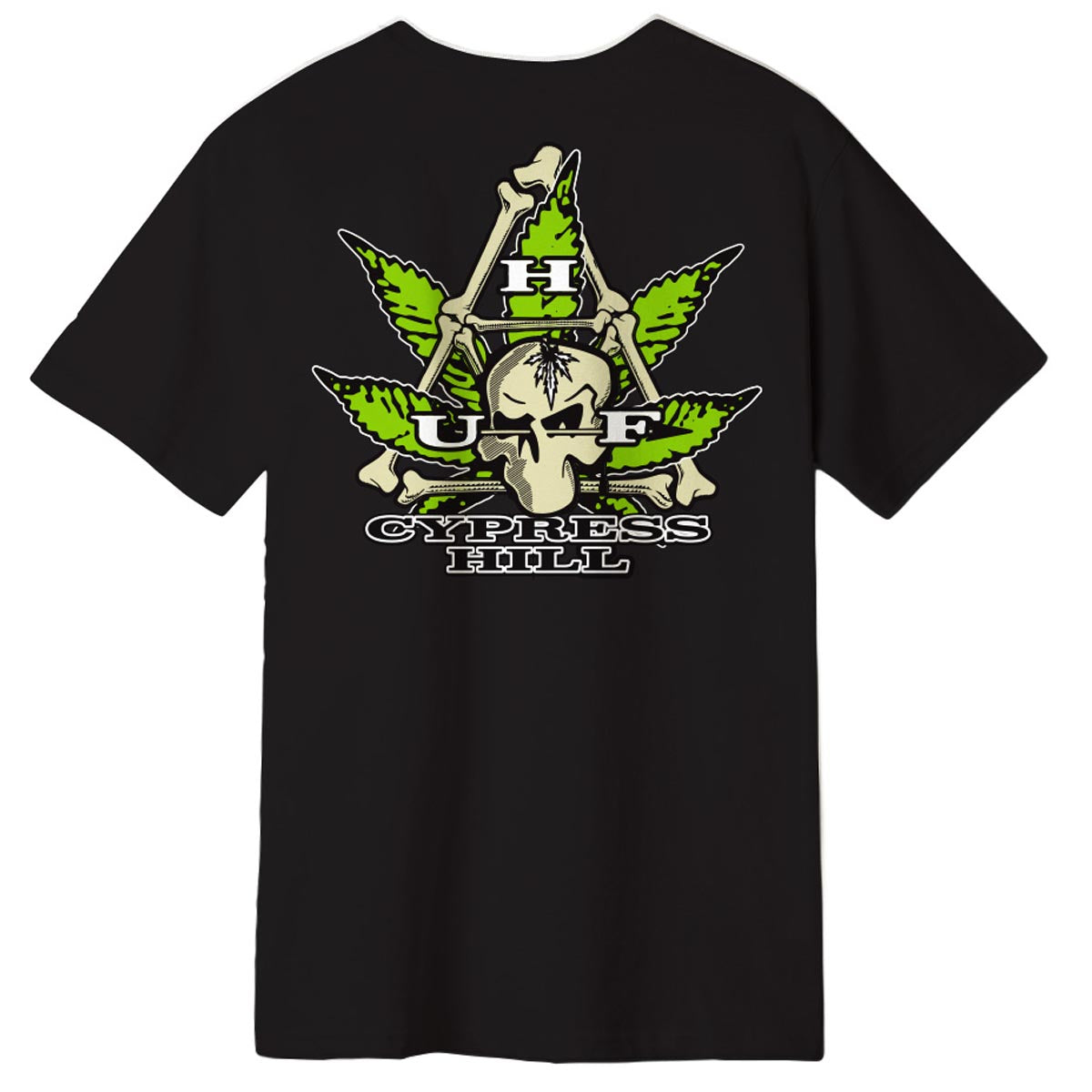 Huf x Cypress Hill Cypress Triangle T-Shirt - Black image 1