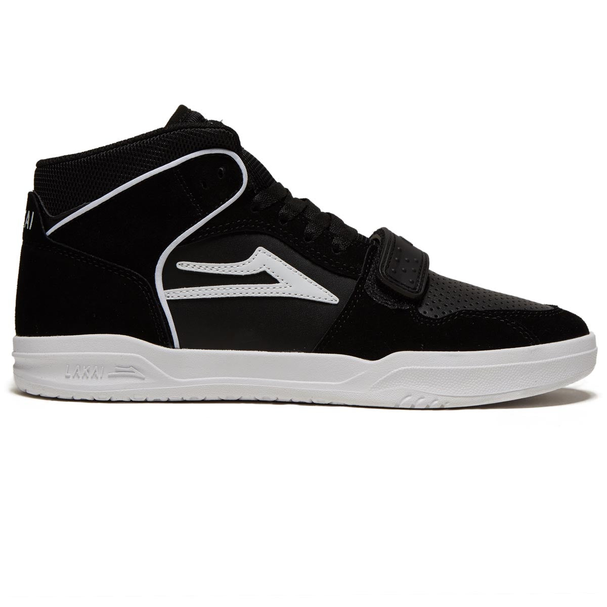 Lakai Telford Mid Shoes - Black Suede image 1