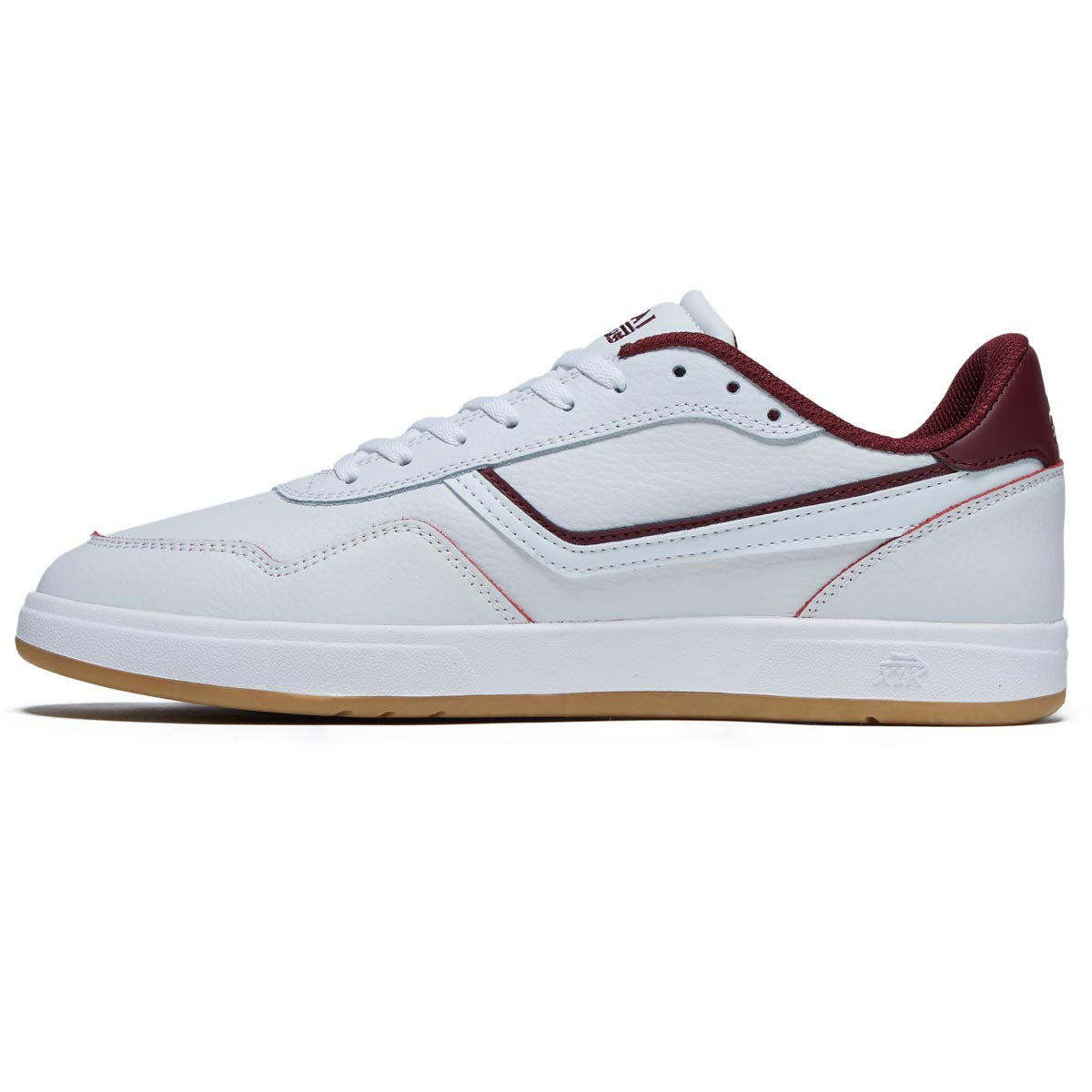 Lakai Terrace Shoes - White/Burgundy Leather image 2