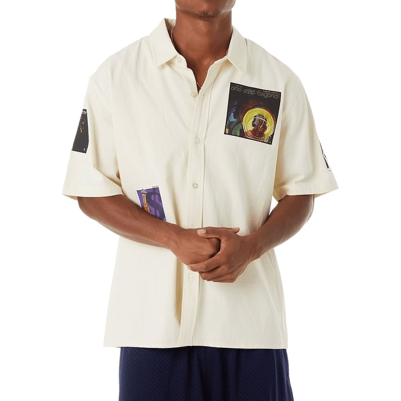 HUF Stax Patches Button Up Shirt - Natural