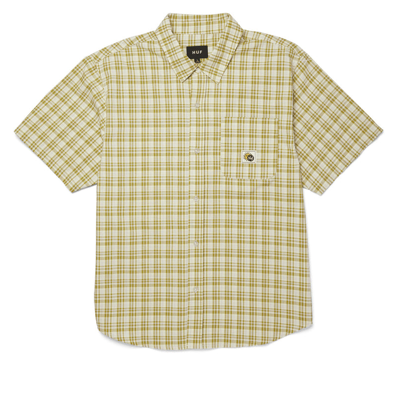 HUF Total Eclipse Plaid Shirt - Mustard