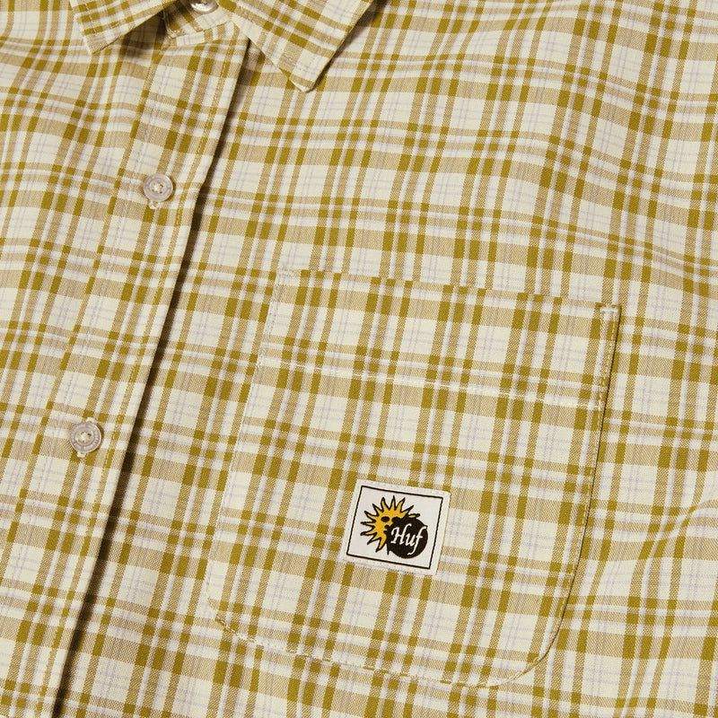HUF Total Eclipse Plaid Shirt - Mustard